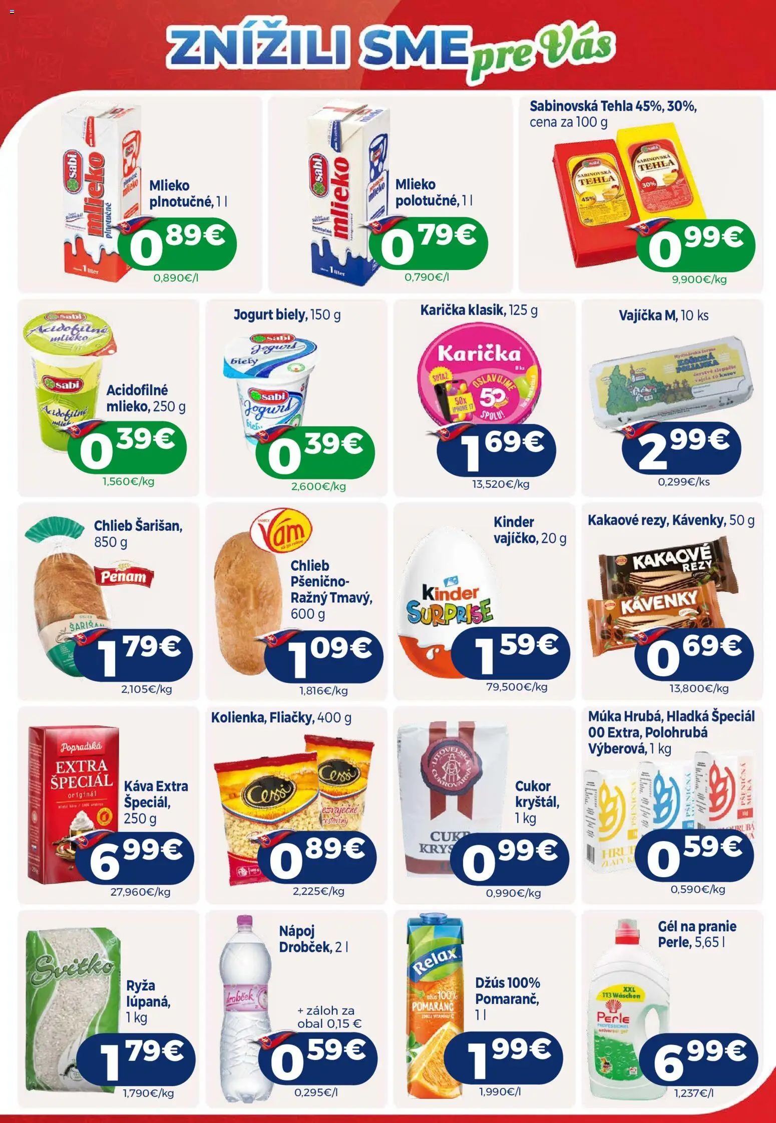 Nové Milk Agro akcie – leták je platný od 22.07.2026 | Strana: 5 | Produkty: Mlieko, Káva, Ryža, Cukor