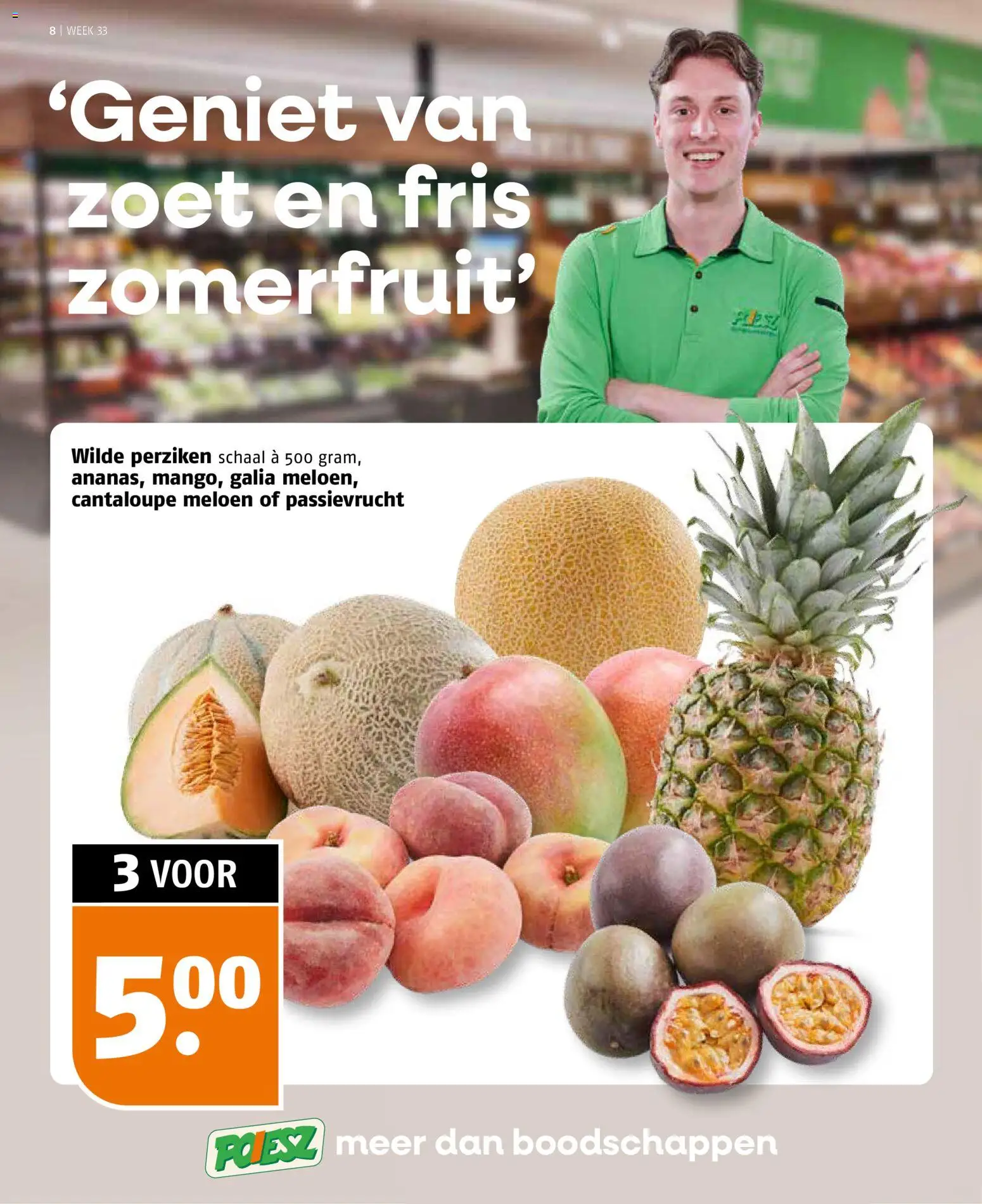 {H1} | Pagina: 8 | Producten: Meloen, Schaal, Perziken