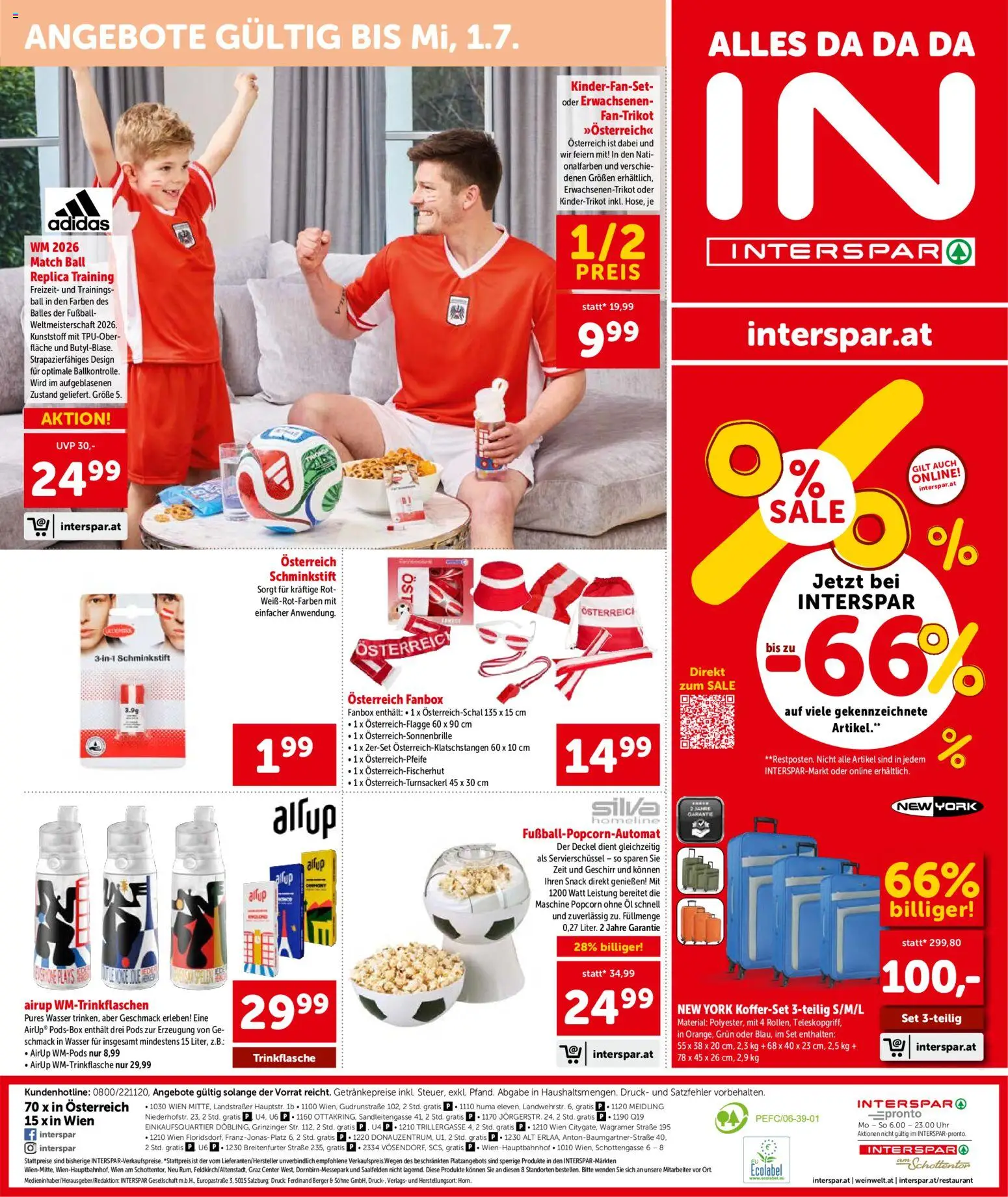 Interspar Flugblatt - Wien gültig ab 11.06.2026 | Seite: 16 | Produkte: Wasser, Uhr, Öl