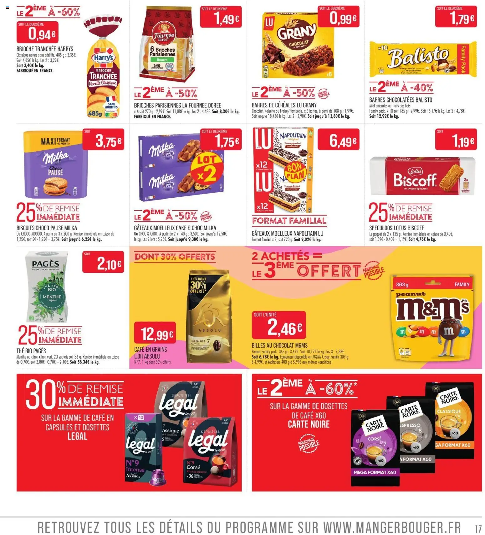{H1} | Page: 17 | Produits: Noisette, Café en grains, Miel, Carte Noire