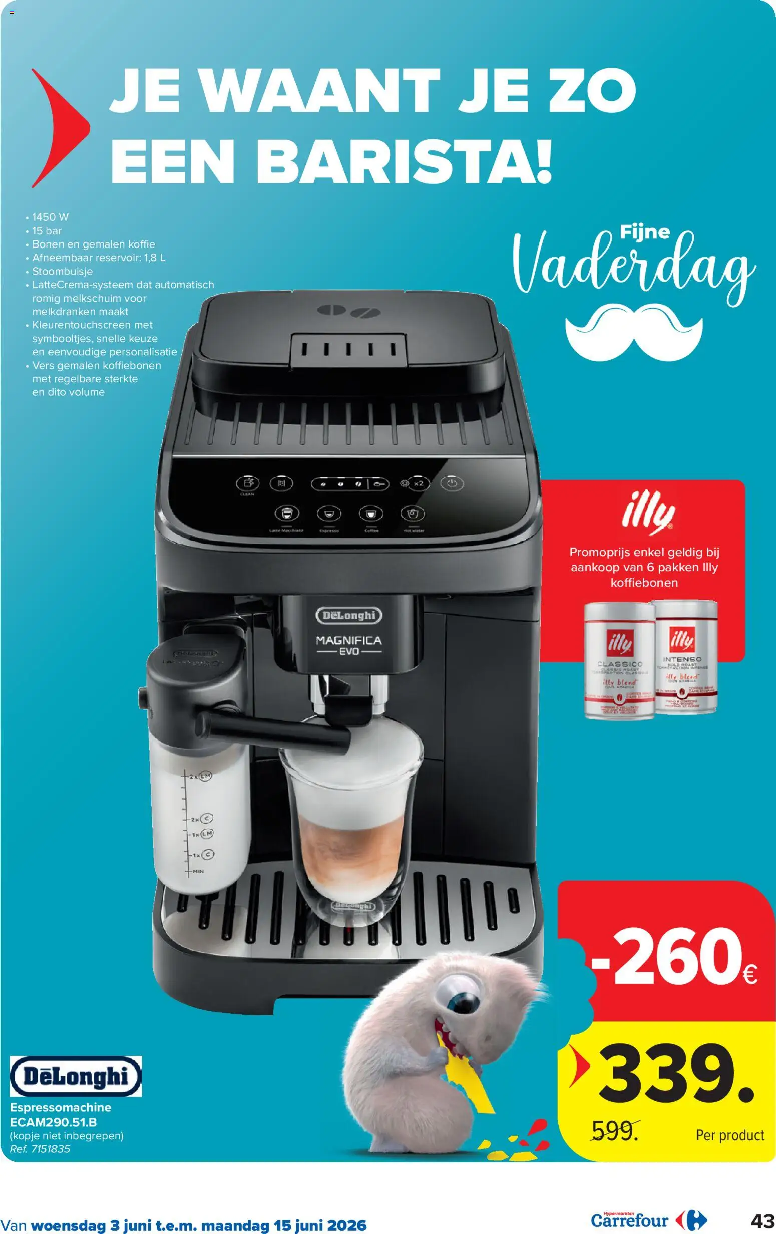 {H1} | Pagina: 43 | Producten: Csirkecombfile, Koffiebonen, Koffie
