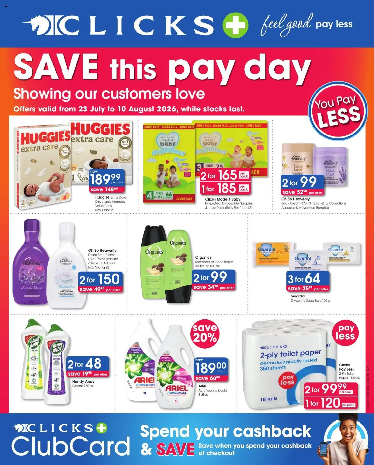 New Clicks catalogue – valid from 23/07/2026 | Page: 1