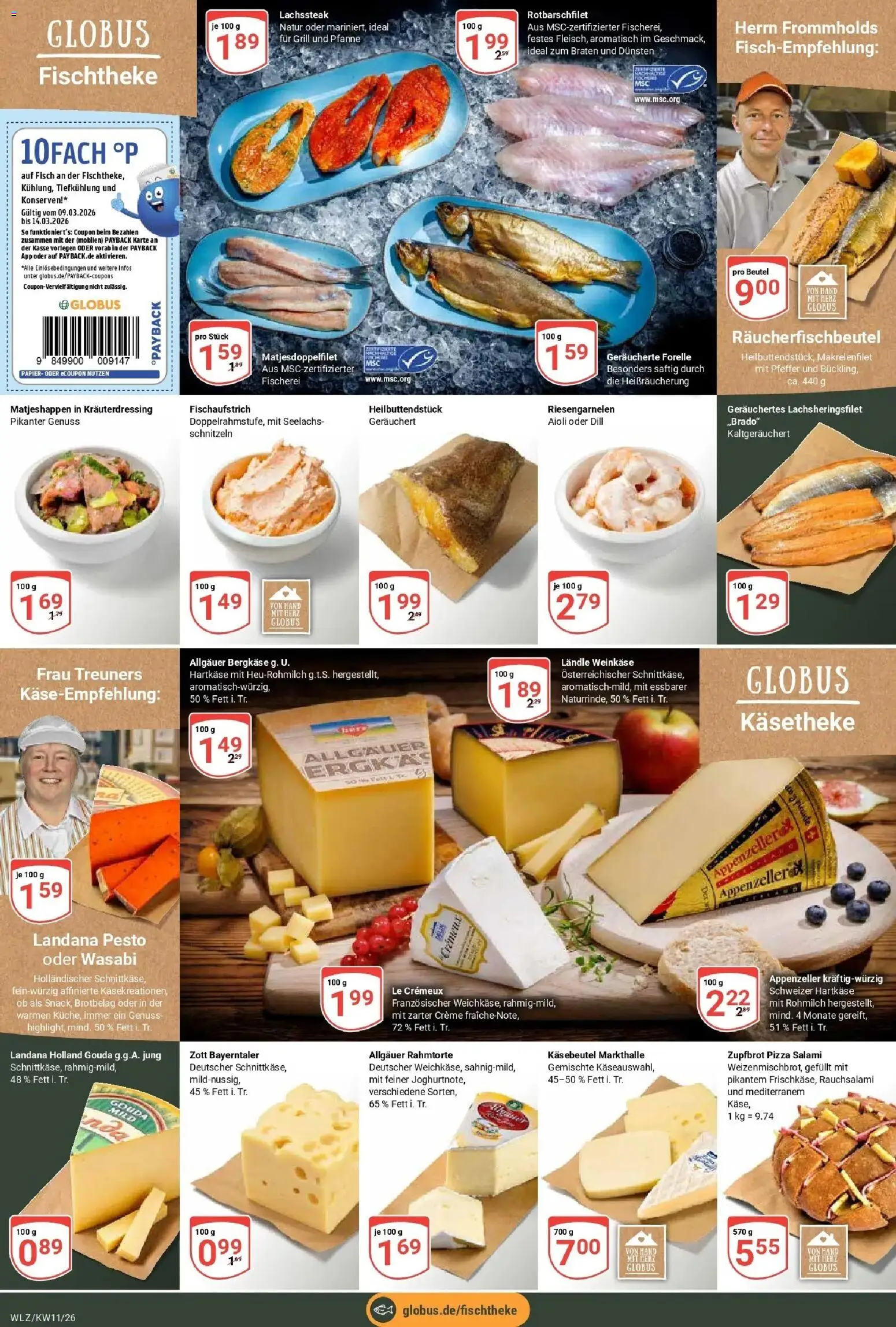 Globus prospekt Weischlitz	 – gültig ab 09.03.2026 | Seite: 9 | Produkte: Grill, Creme, Pfeffer, Dill