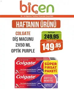 18 Ağustos 2026 tarihinden itibaren geçerli olan Biçen Market kataloğu önizlemesi