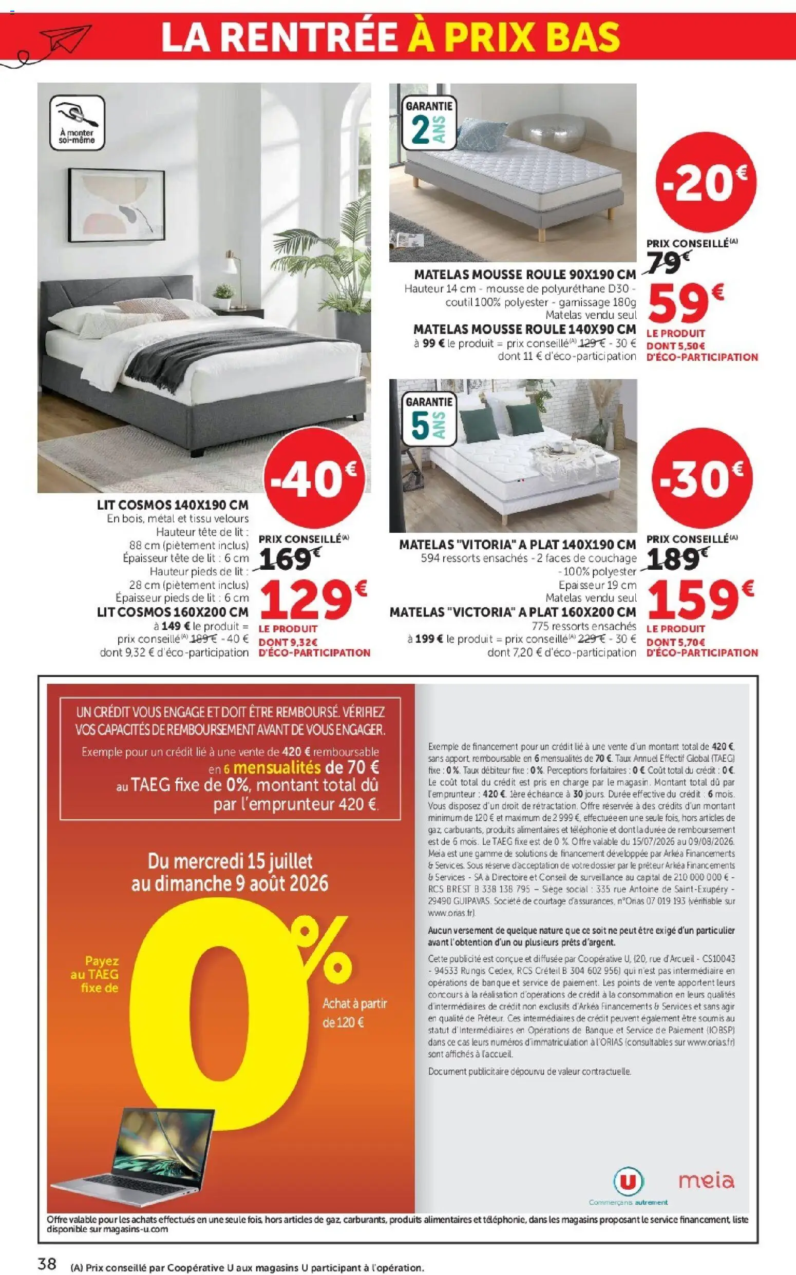 {H1} | Page: 38 | Produits: Tête de lit, Mousse, Lit, Matelas