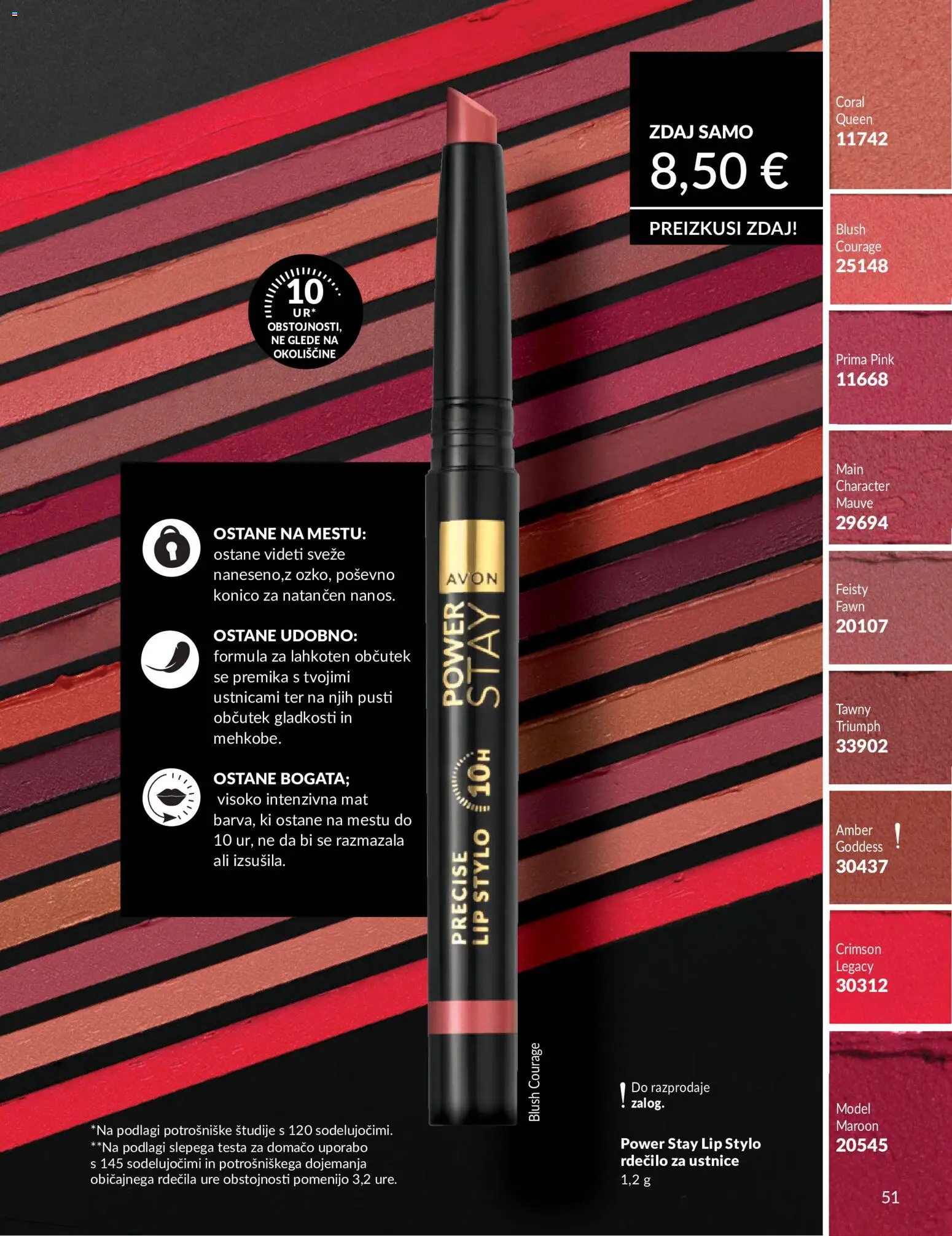 Novi Avon katalog ponudbe – veljaven od 01.08.2026 | Stran: 51 | Izdelki: Rdecilo za ustnice