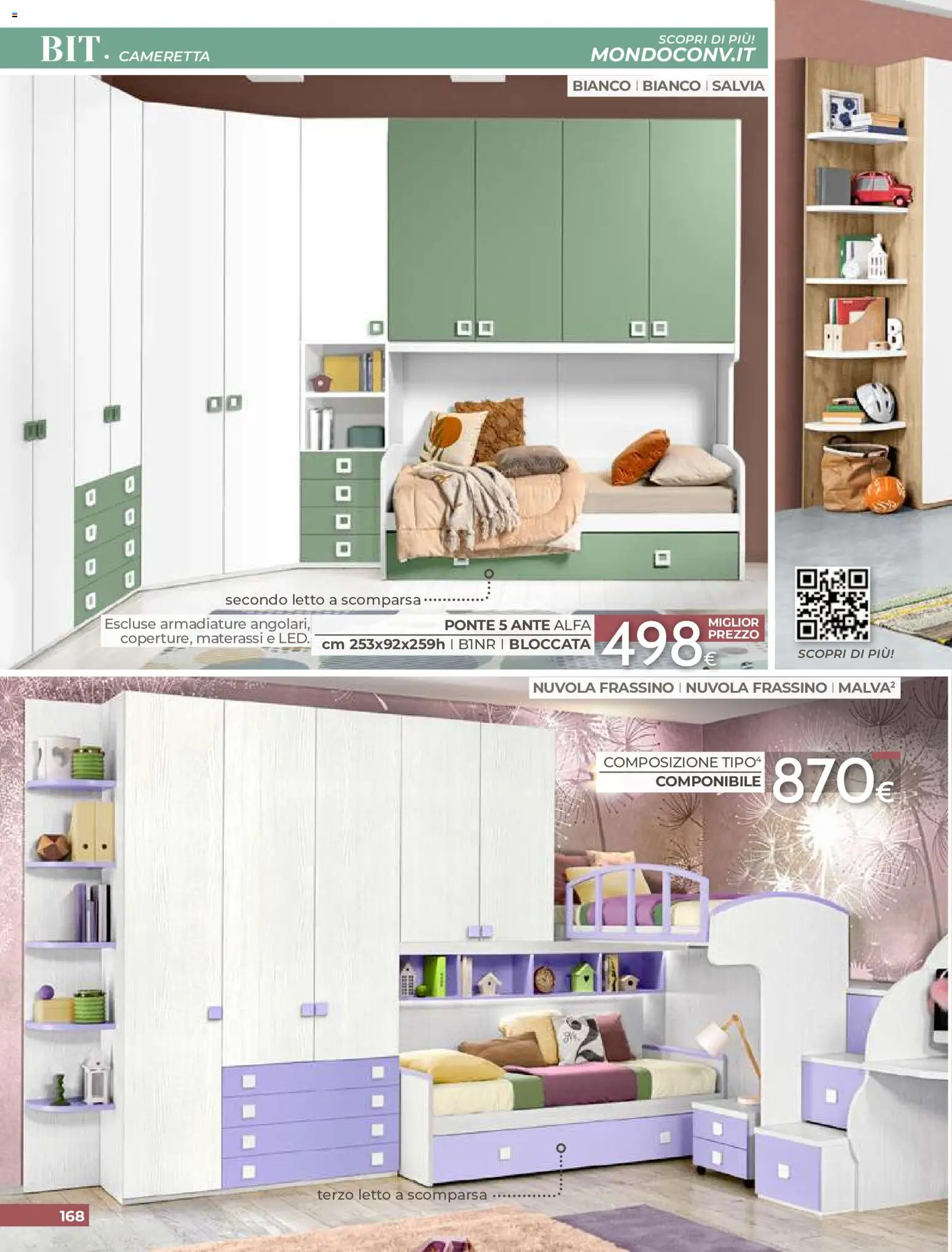 Volantino Mondo Convenienza del 01/09/2026 | Pagina: 170 | Prodotti: Letto