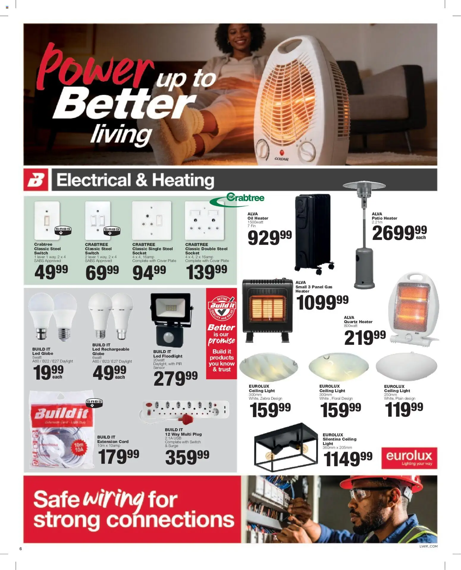 New Build It catalogue – valid from 24/06/2026 | Page: 6 | Products: Cover, Globe, Socket, Light
