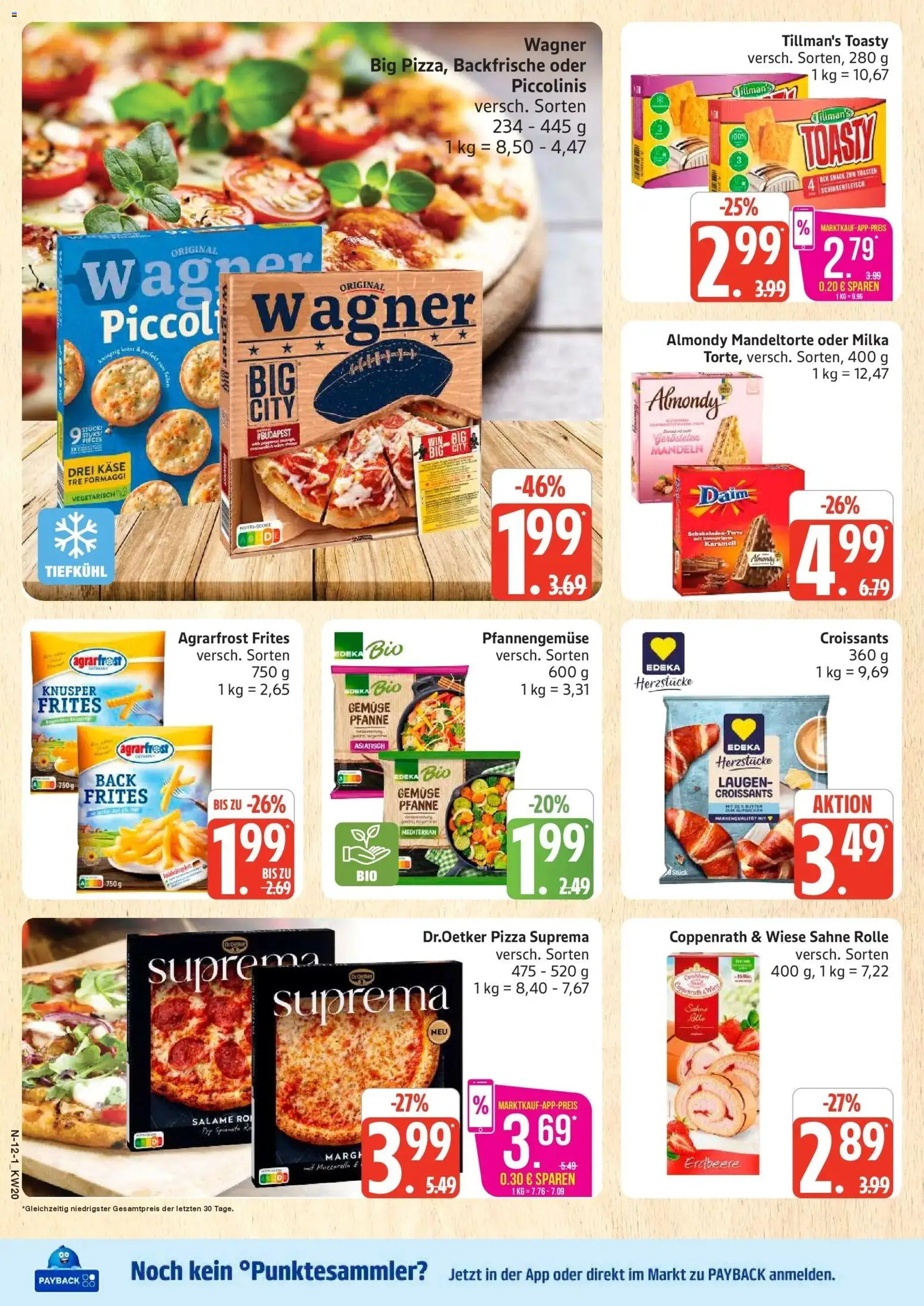 Marktkauf Prospekt Cuxhaven	 – gültig ab 10.05.2026 | Seite: 12 | Produkte: Mozzarella, Mandeln, Gemüse, Pizza
