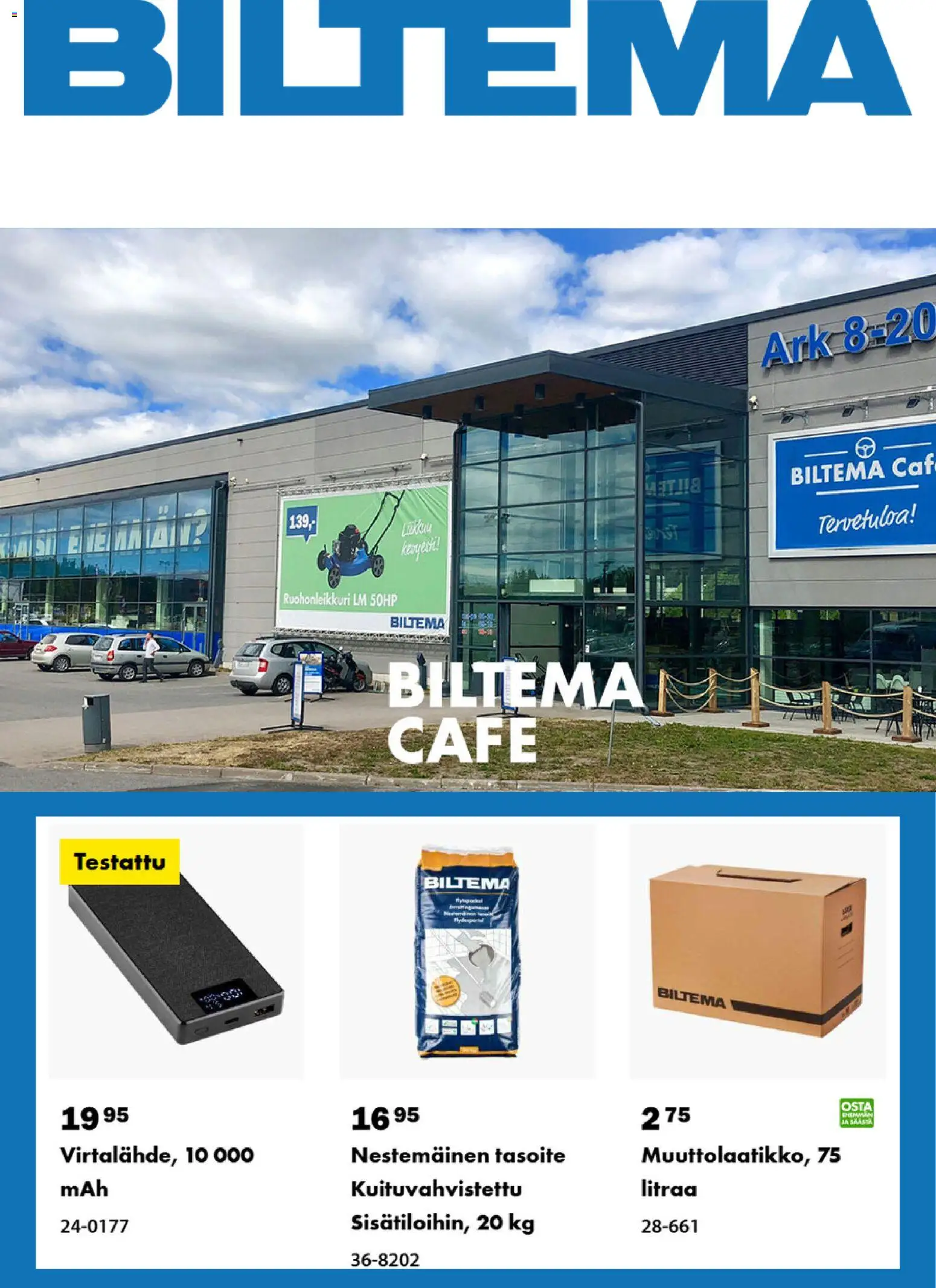 Biltema tarjoukset – voimassa 23/08/2026 alkaen | Sivu: 1 | Tuotteet: Ruohonleikkuri
