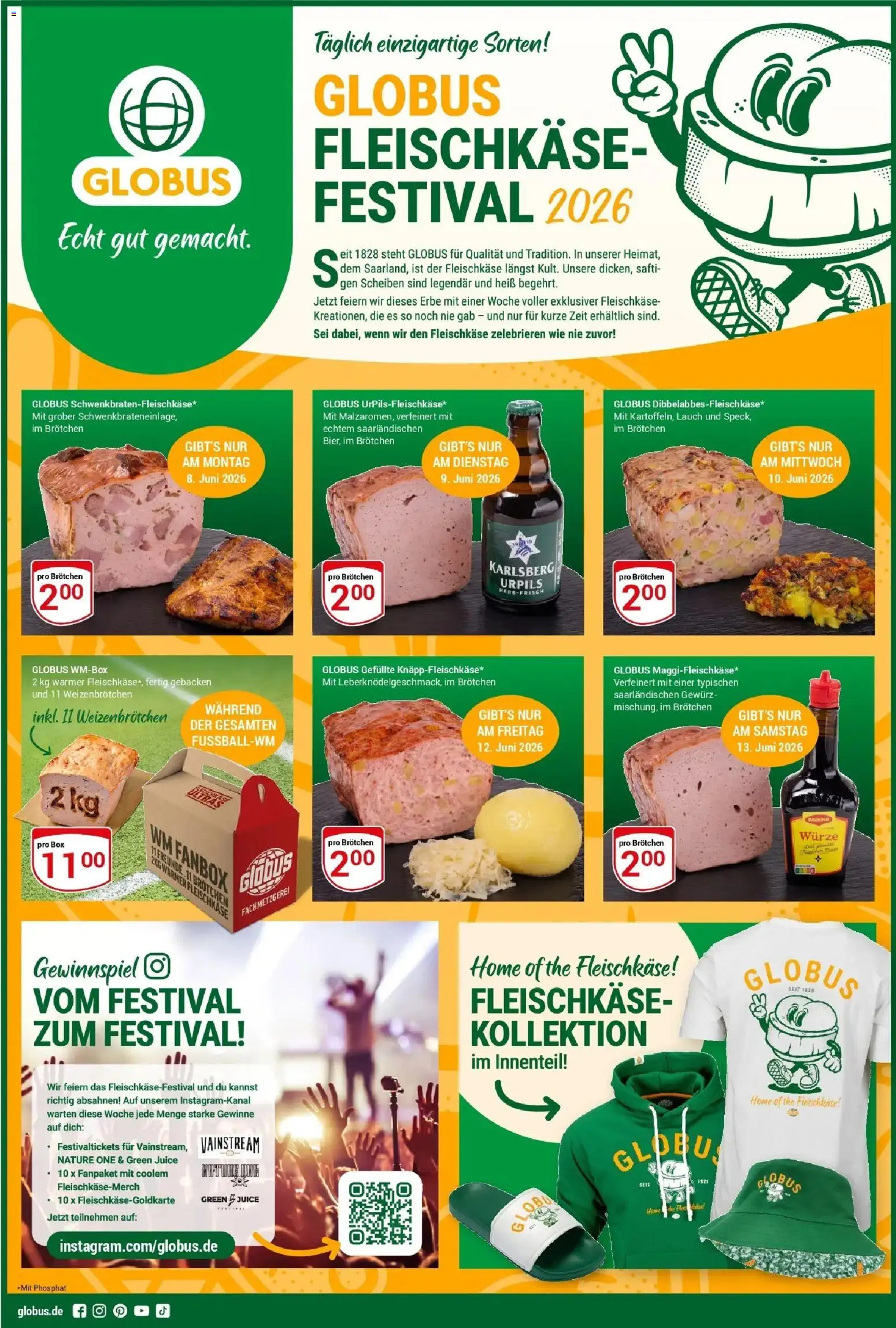 Globus - Globus: Fleischkäse-Festival 2026 – gültig ab 08.06.2026 | Seite: 1 | Produkte: Box