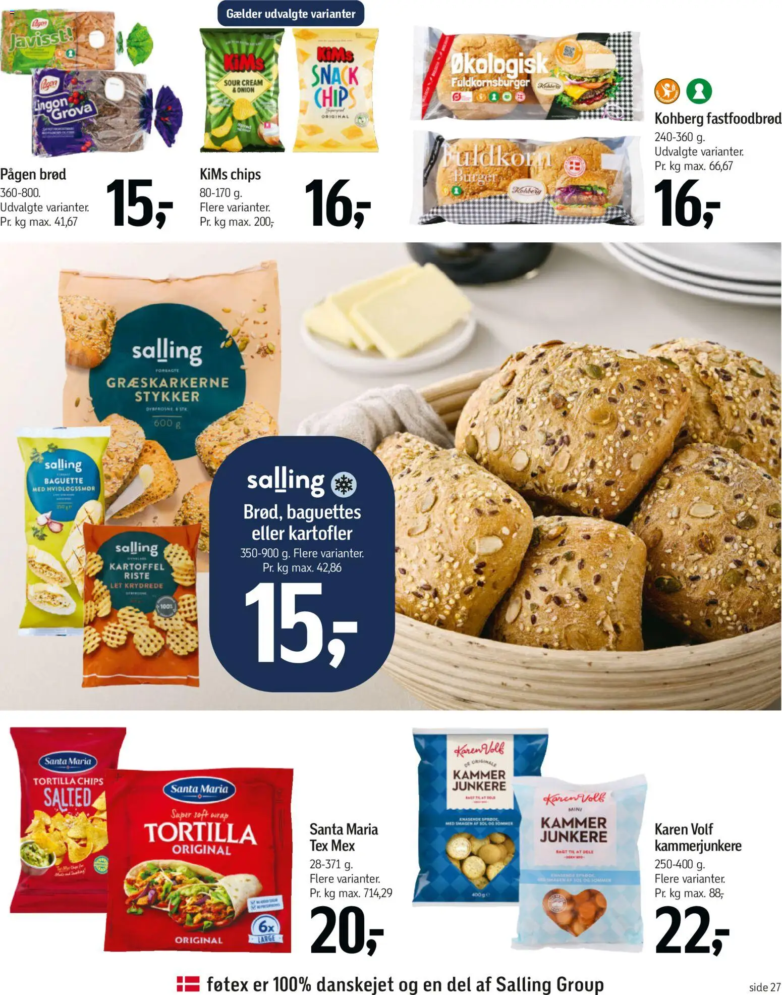 Føtex tilbudsavis – gyldig fra 15.05.2026 | Side: 41 | Produkter: Brød, Chips, Kartofler