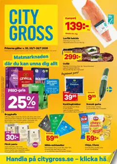 City Gross erbjudanden - Förhandsvisning av reklamblad från butik City Gross aktuell från 20/07/2026