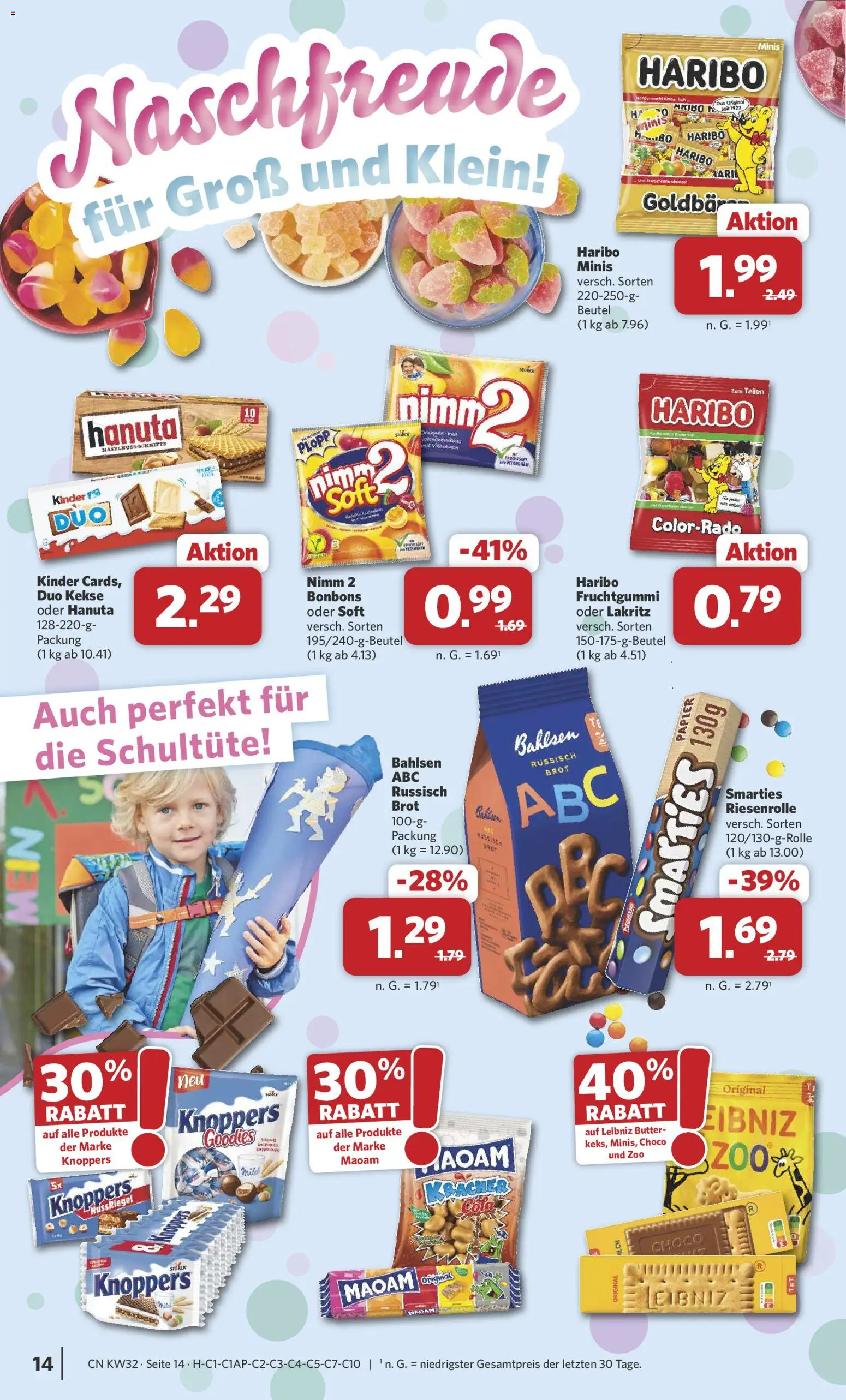 Combi Prospekt – gültig ab 03.08.2026 | Seite: 16 | Produkte: Haribo, Knoppers, Brot, Kekse