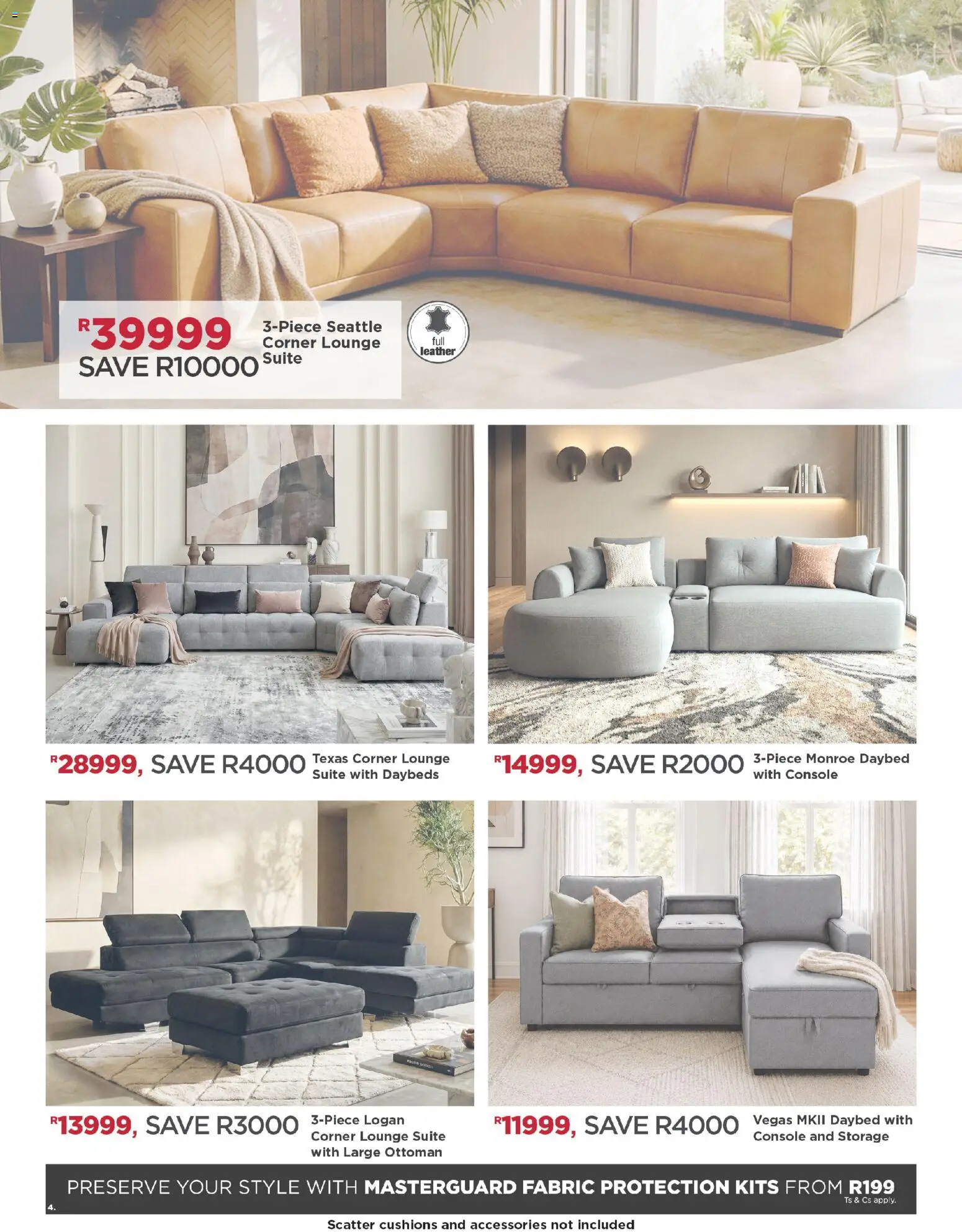 New House and Home catalogue – valid from 12/10/2026 | Page: 4 | Products: Lounge suite, Ottoman