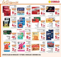 Anteprima del volantino FETTE BISCOTTATE MULINO BIANCO BARILLA, malto d'orzo, ai cereali, rustiche 315 g valido a partire dal 21/10/2026 | Pagina: 16 | Prodotti: Barilla, Carne, Fette biscottate, Segafredo