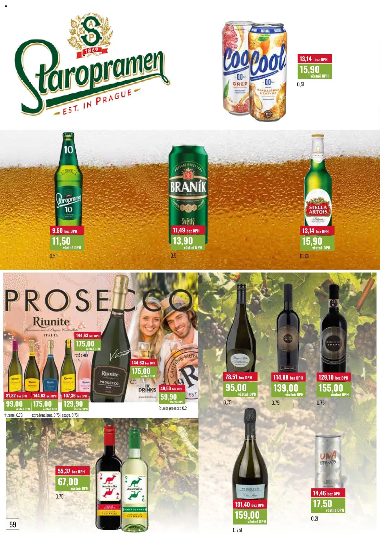 Ratio leták od 01.08.2026 | Strana: 60 | Produkty: Prosecco, Grep, Braník, Stella Artois