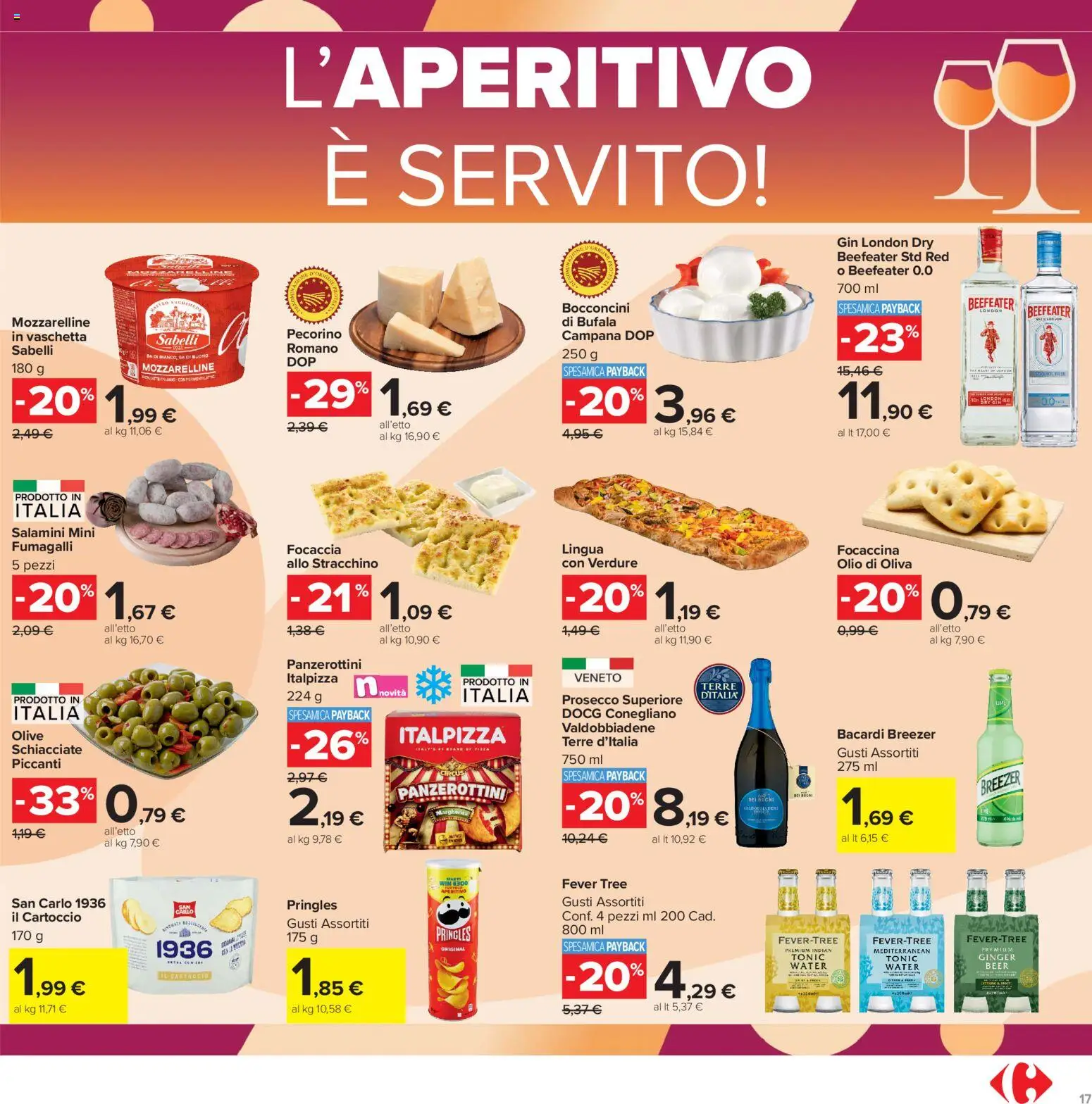 Volantino Carrefour del 15/09/2026 | Pagina: 17 | Prodotti: Prosecco, Bacardi, Stracchino, Olio di Oliva
