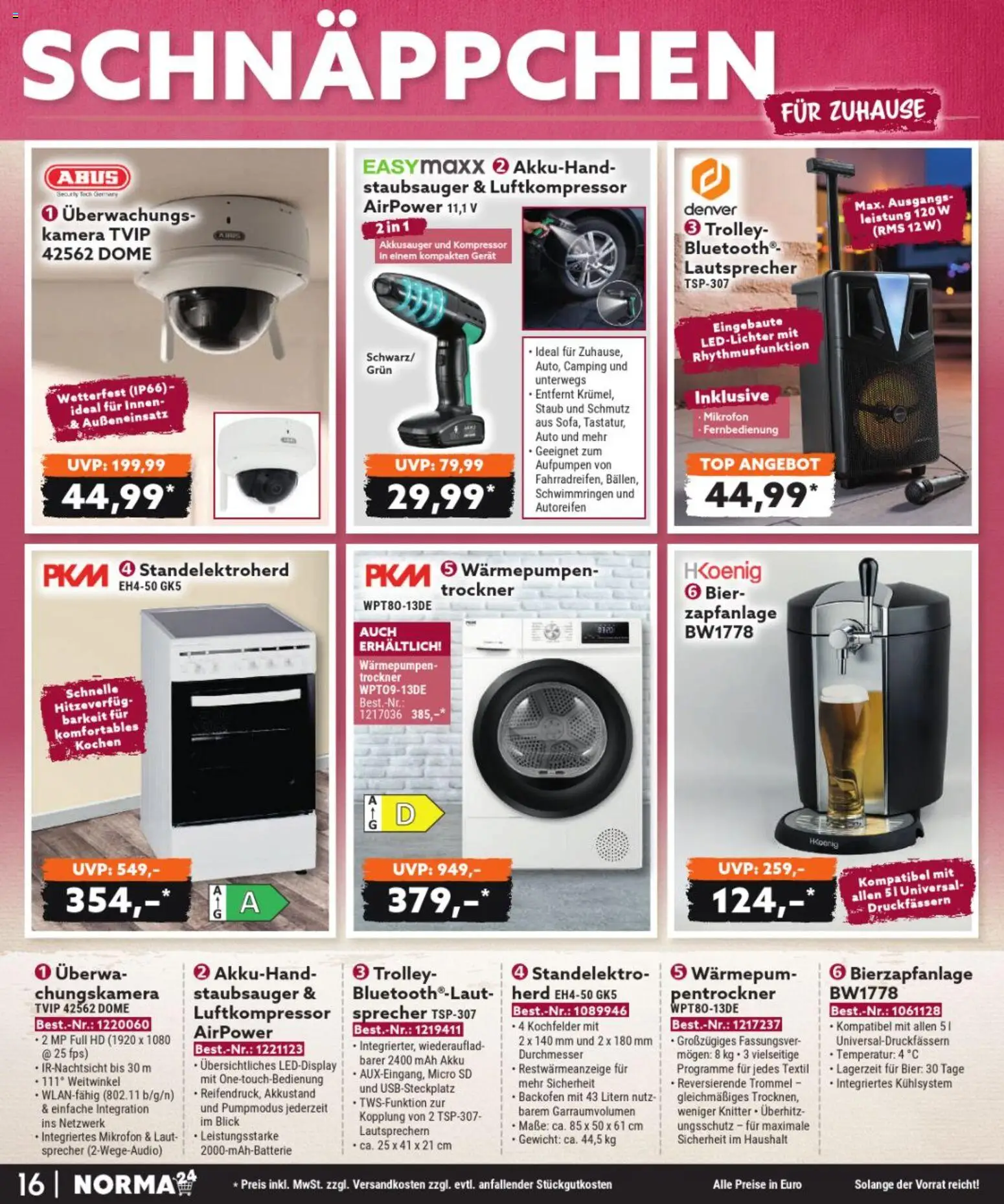 Norma Bestellmagazin September 2026 – gültig ab 01.09.2026 | Seite: 16