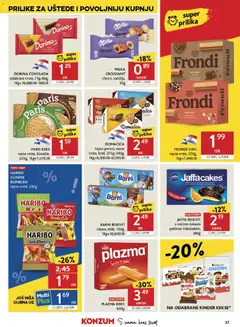 HARIBO GUMENI BOMBONI, razne vrste, 200g - Pregled kataloga iz trgovine Konzum, vrijedi od 10.06.2026 | Stranica: 37