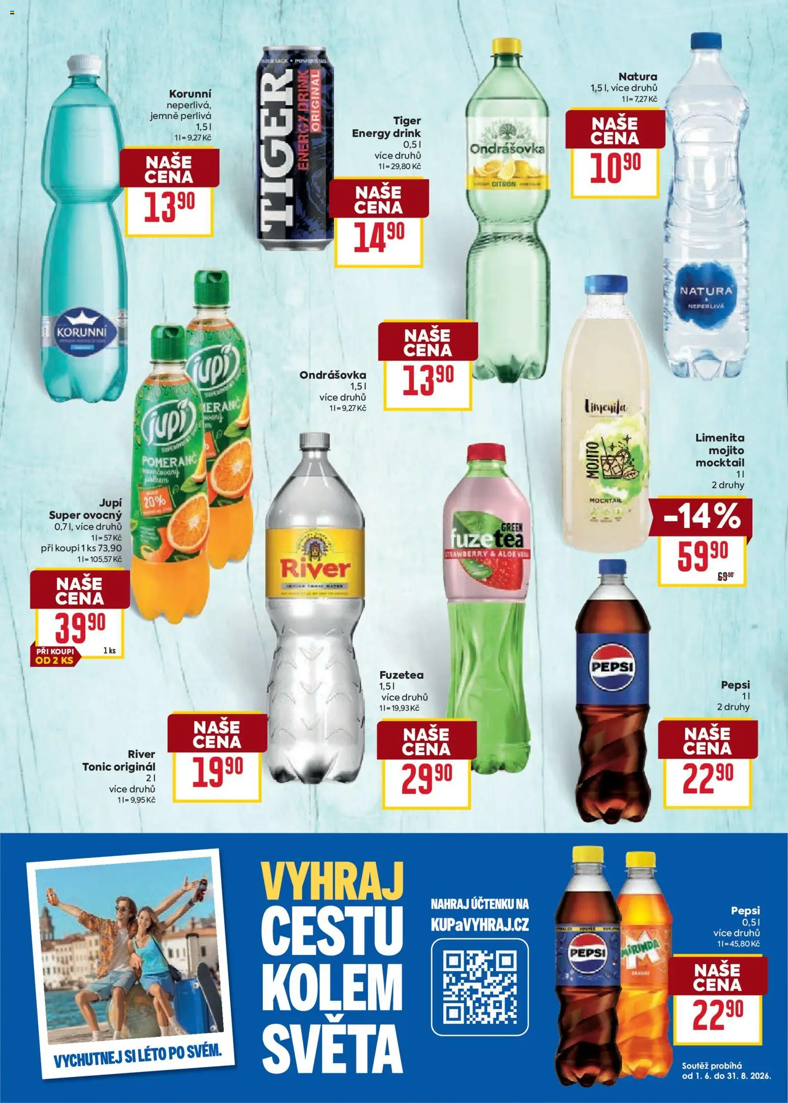 Billa leták - Léto od 10.06.2026 | Strana: 12 | Produkty: Pepsi, Mirinda, Mojito, Energy drink