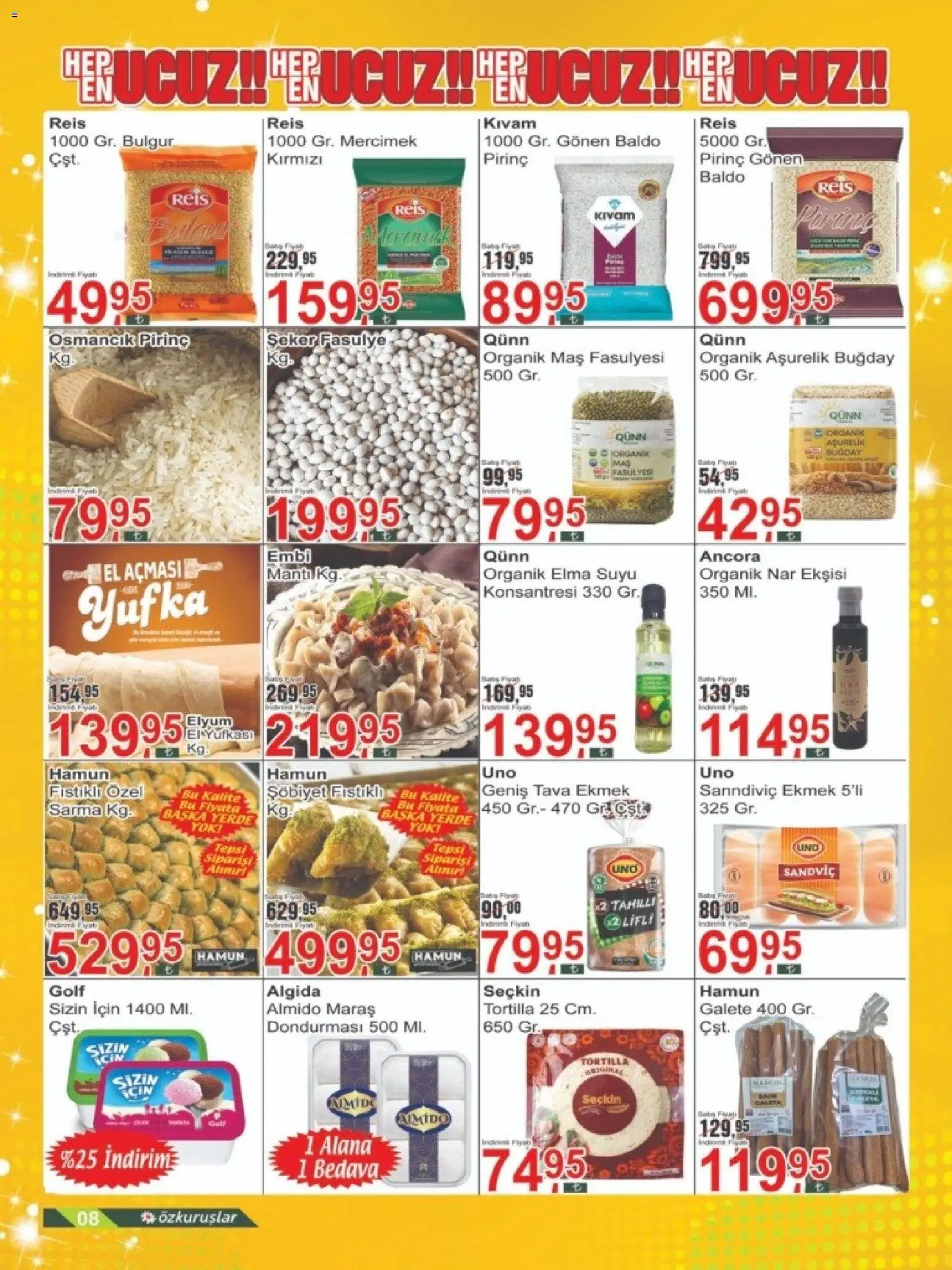 Özkuruşlar Katalog - 21.06.2026 tarihinden itibaren geçerlidir | Sayfa: 8