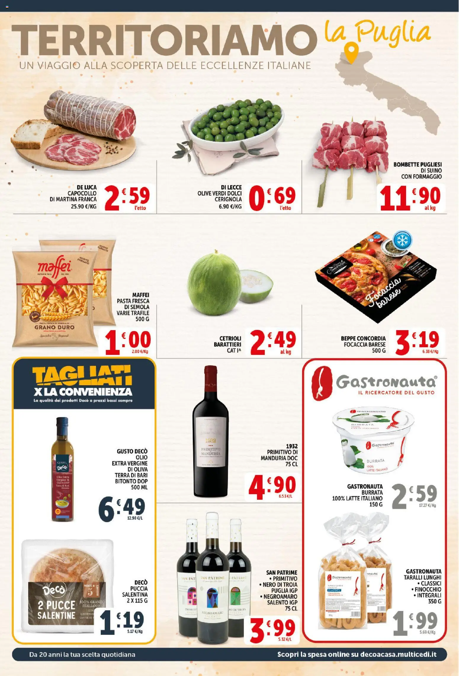 Volantino Decò del 20.05.2026 | Pagina: 6 | Prodotti: Cetrioli, Olio, Olive, Pasta