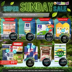 Super Save specials catalogue – valid from 13/09/2026