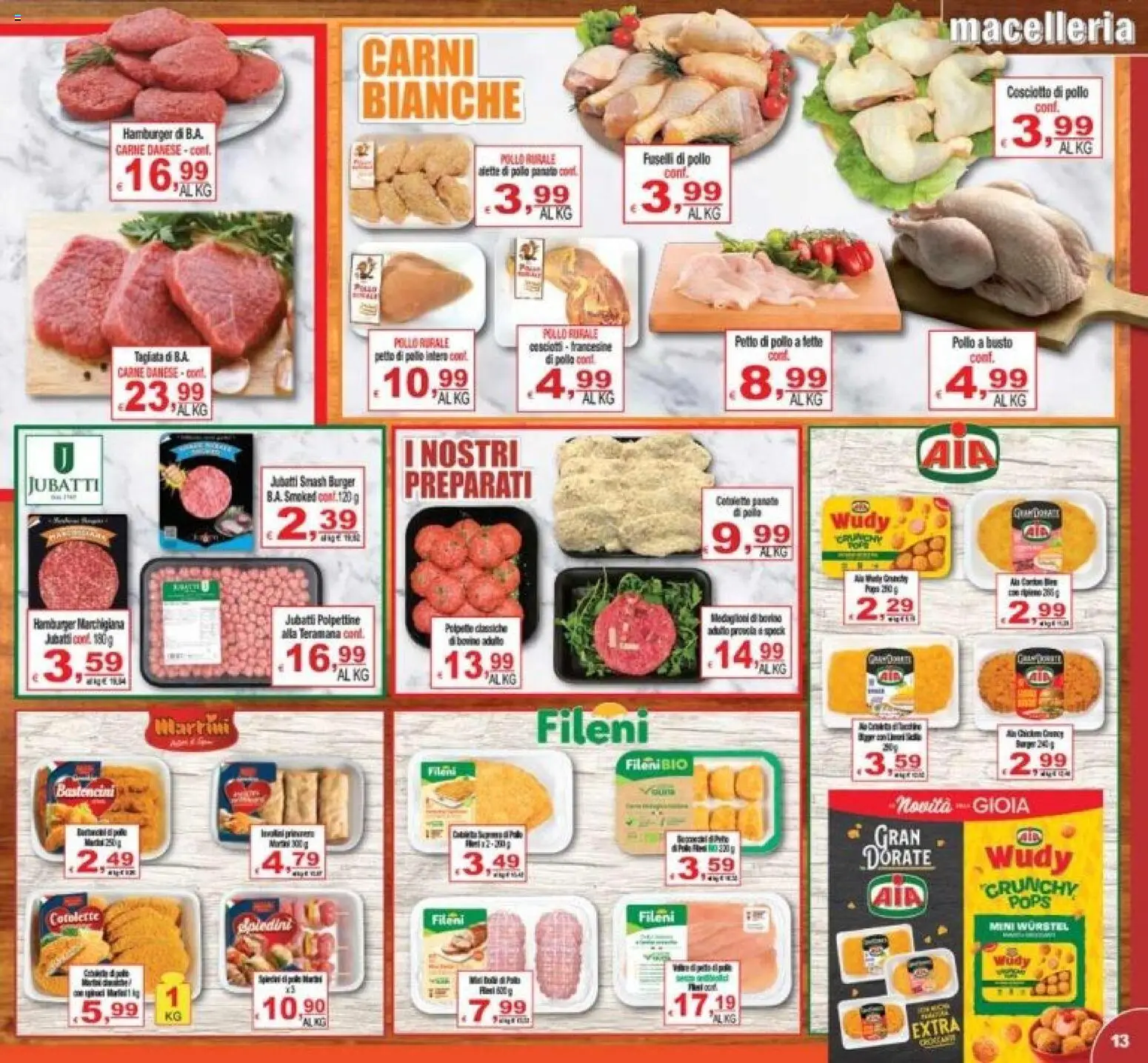 Volantino CTS del 02/10/2026 | Pagina: 13 | Prodotti: Martini, Carne, Hamburger, Polpette