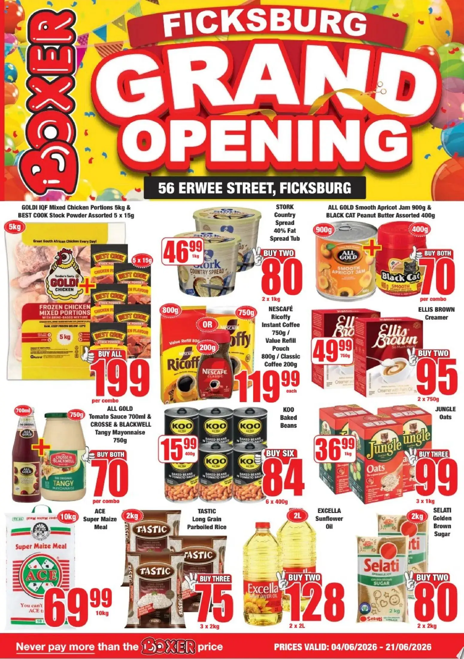 New Boxer catalogue – valid from 04.06.2026 | Page: 1 | Products: Oats, Oil, Stock, Fat spread