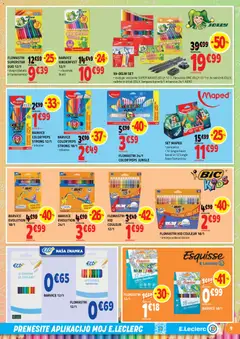 E.leclerc katalog akcije – veljaven od 29.07.2026 | Stran: 9 | Izdelki: Barvice, Silcek, Peresnica, Svinčnik