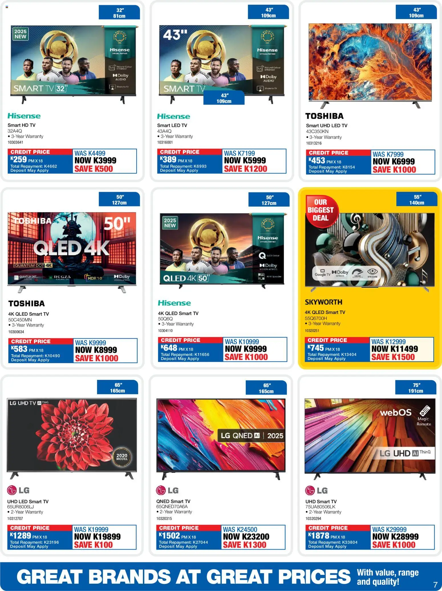 New OK Furniture catalogue – valid from 13.04.2026 | Page: 7 | Products: Audio, TV, Remote