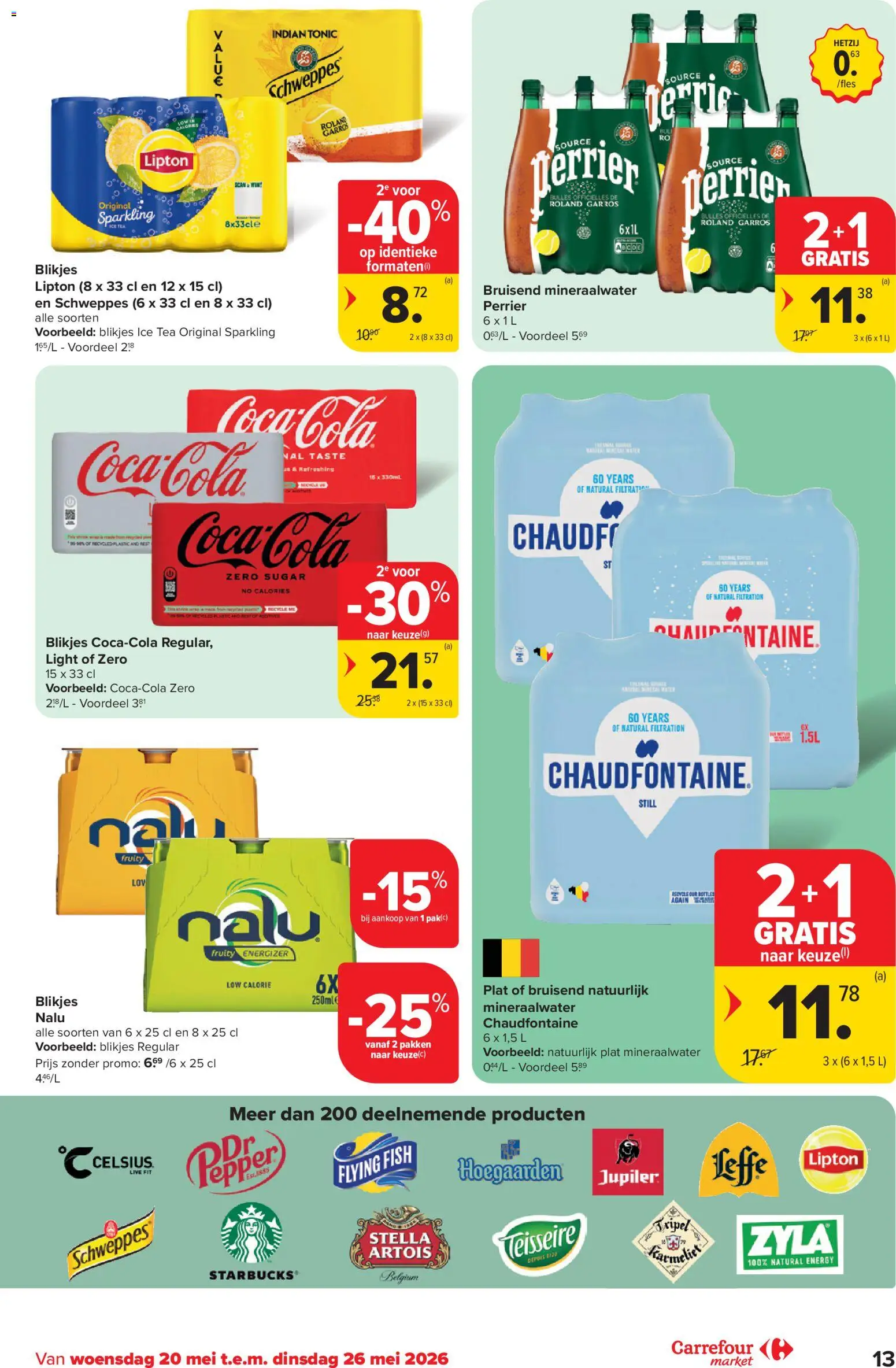 {H1} | Pagina: 13 | Producten: Zsalukő, Coca Cola, Mineraalwater