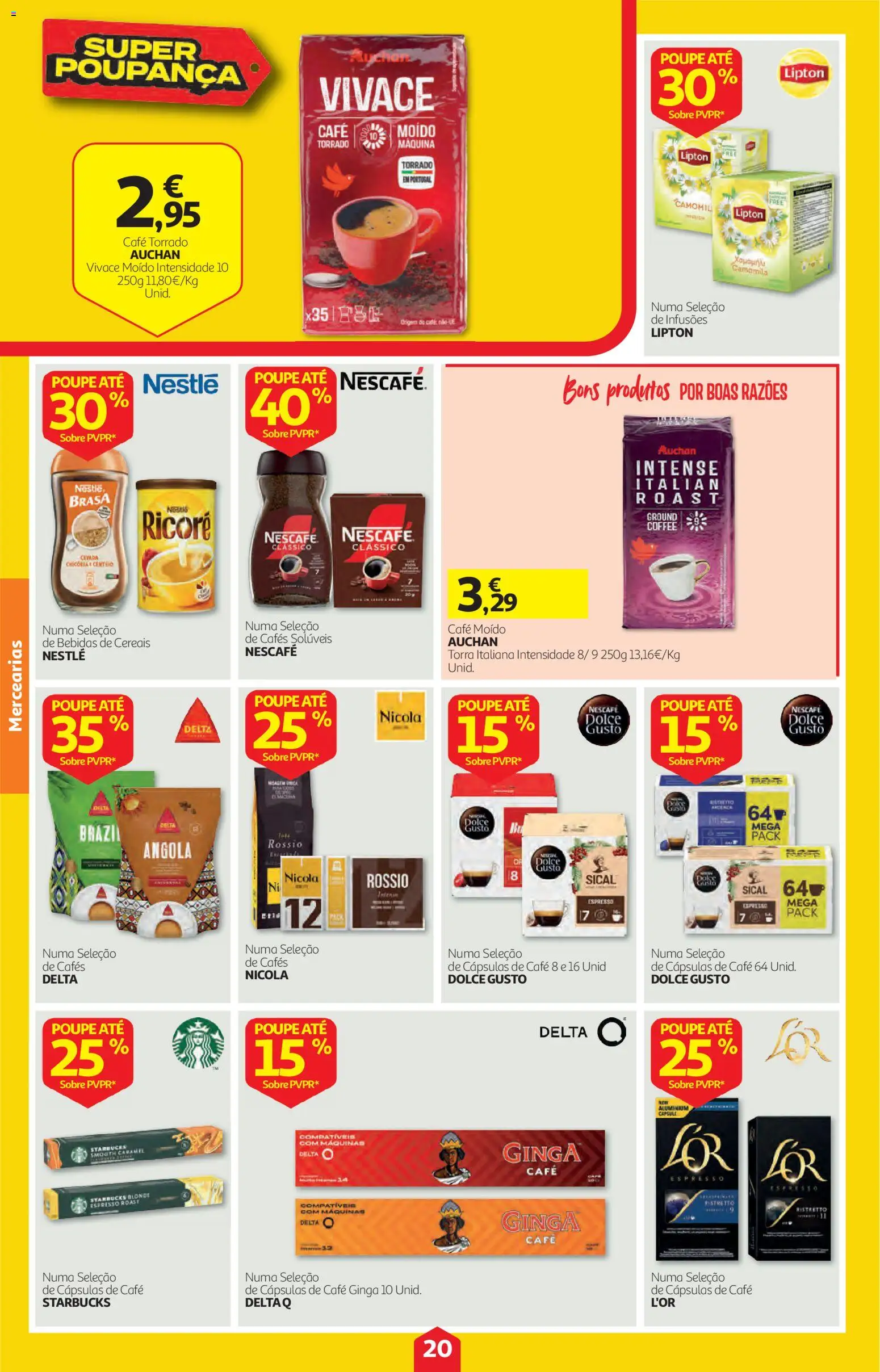 Auchan folheto │ válido de 22/10/2026 | Página: 20 | Produtos: Delta q, Cápsulas, Nestlé, Café