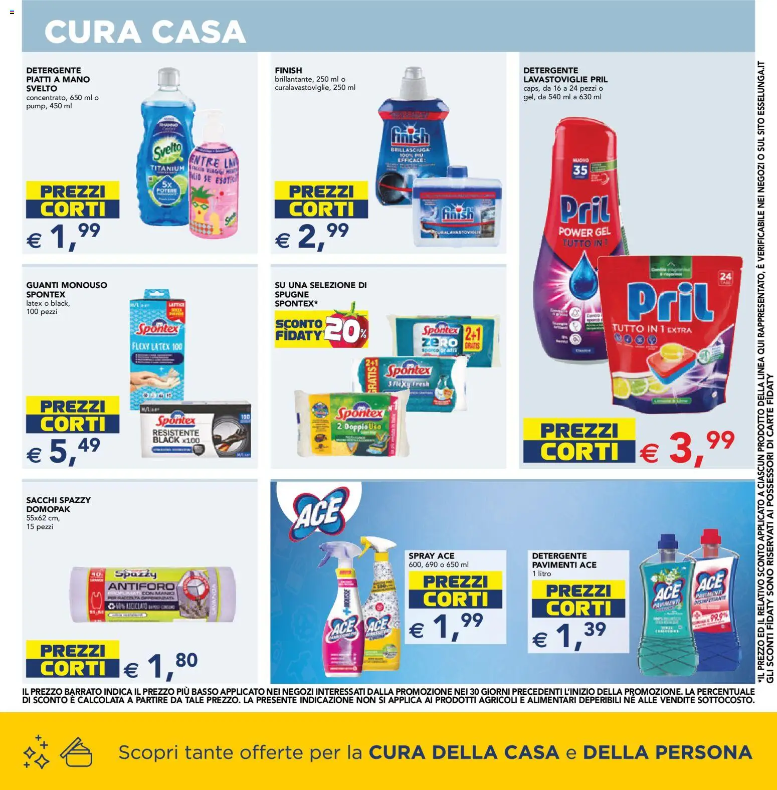 Volantino Esselunga S del 30/07/2026 | Pagina: 3 | Prodotti: Detergente, Guanti, Lavastoviglie