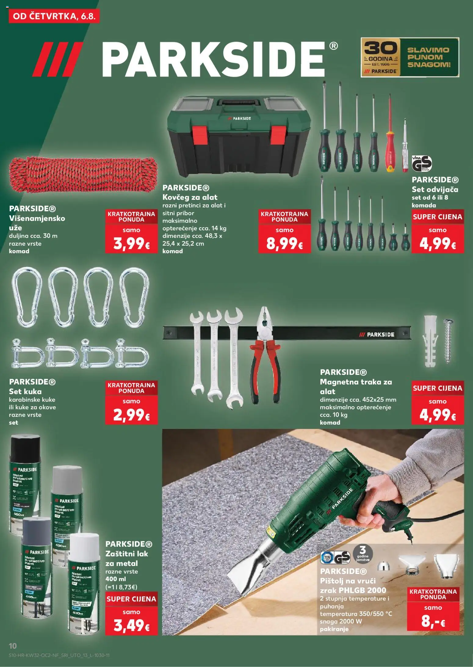 Kaufland katalog | vrijedi od 06.08.2026 | Stranica: 10 | Proizvodi: Alat, Parkside