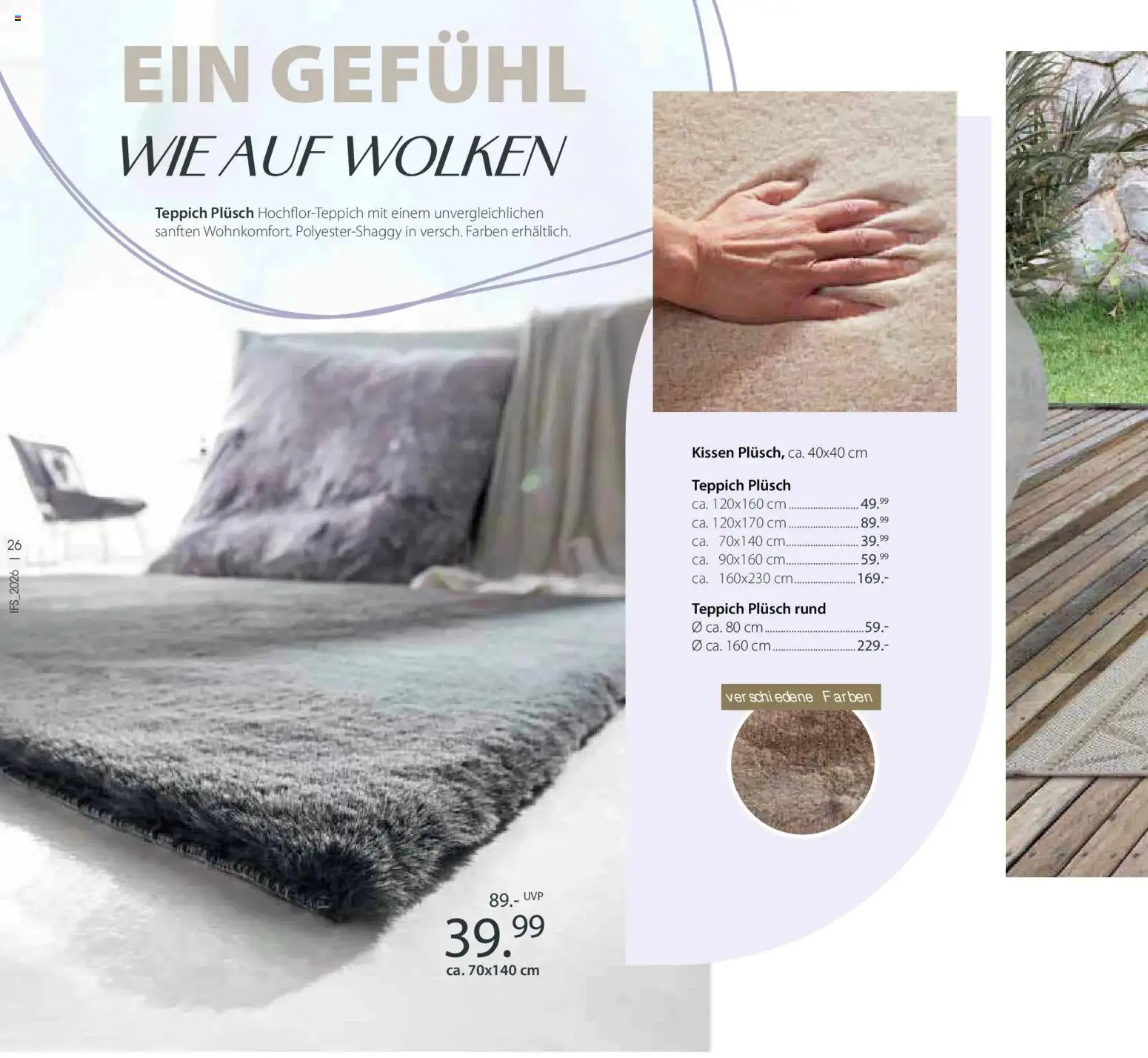 Zurbrüggen Frühlings-Boten für dein zuhause (ab 14.04.2026) zum Blättern | Seite: 24 | Produkte: Kissen, Teppich