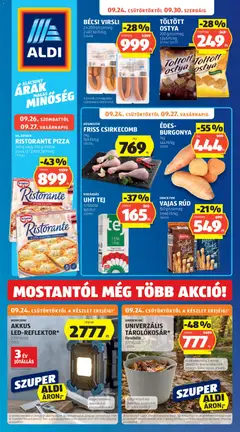 Aldi akciós újság - amely érvényes a következő dátumtól: 2026.09.24.