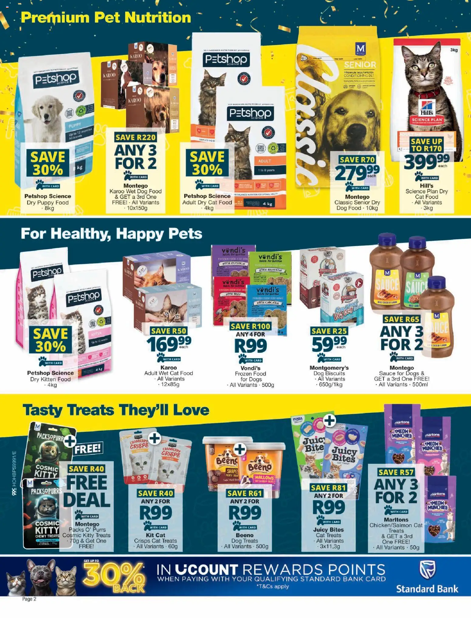 New Checkers catalogue – valid from 25/08/2026 | Page: 2 | Products: Chicken, Dog biscuits, Sauce, Dog food