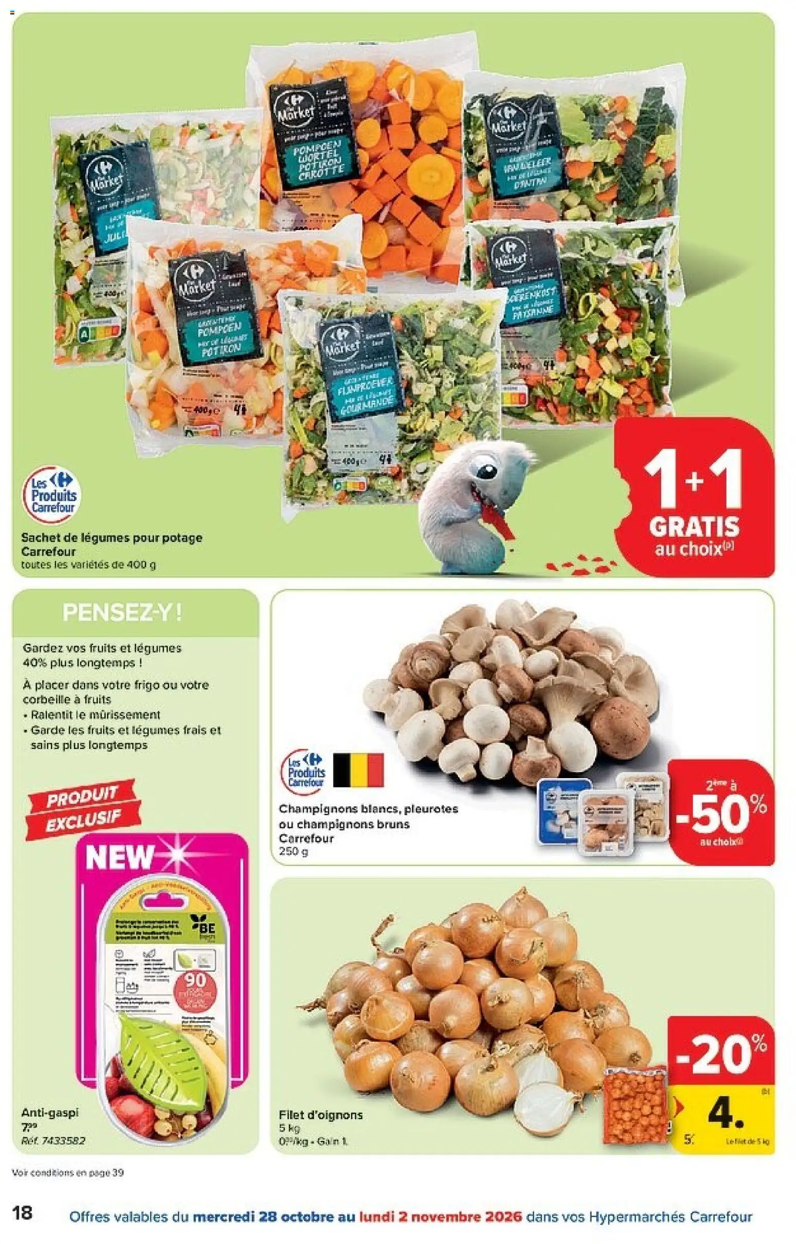 {H1} | Pagina: 18 | Producten: Pompoen, Filet, Champignons
