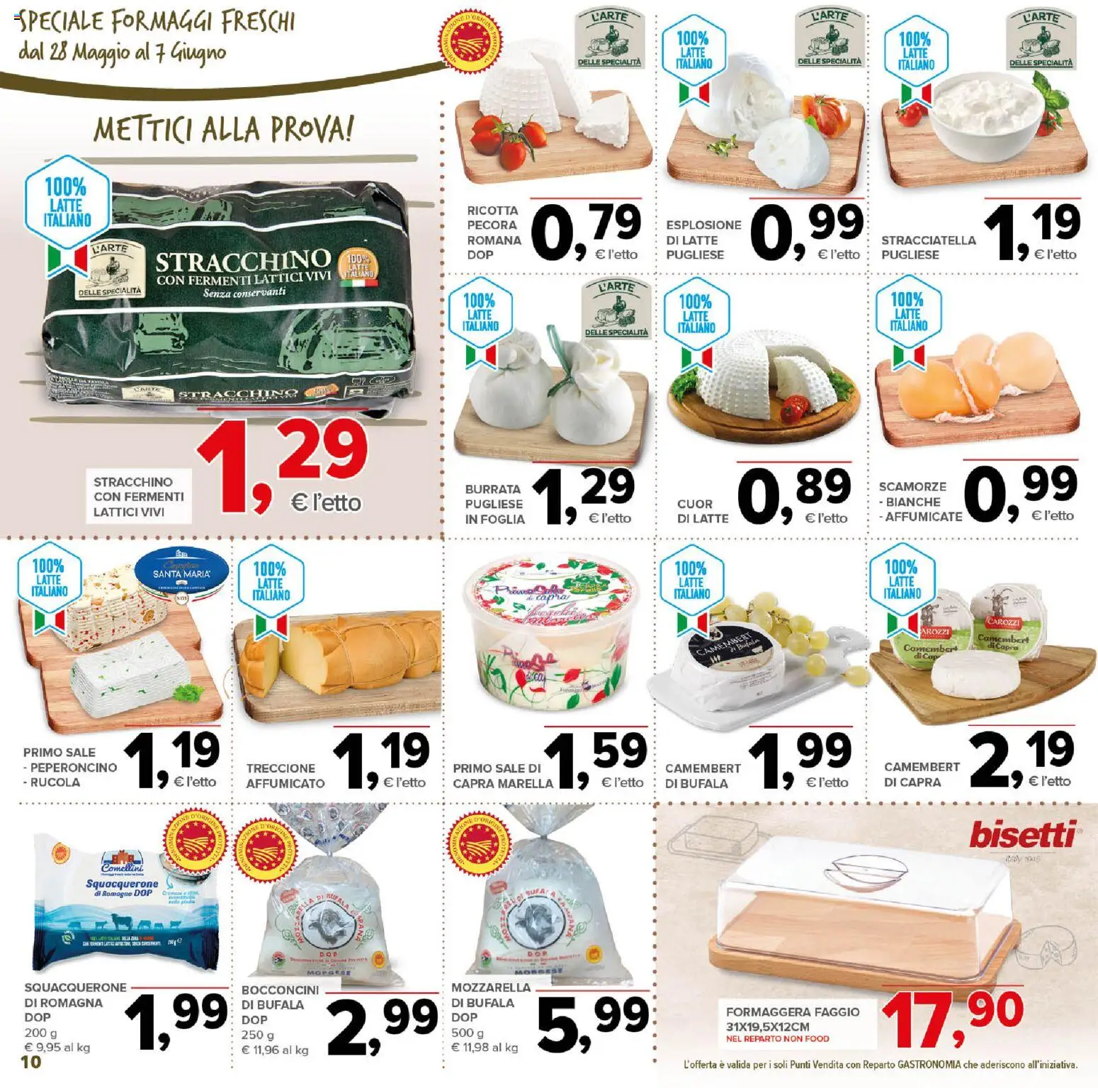 Volantino Todis del 28.05.2026 | Pagina: 10 | Prodotti: Sale, Peperoncino, Stracchino, Burrata