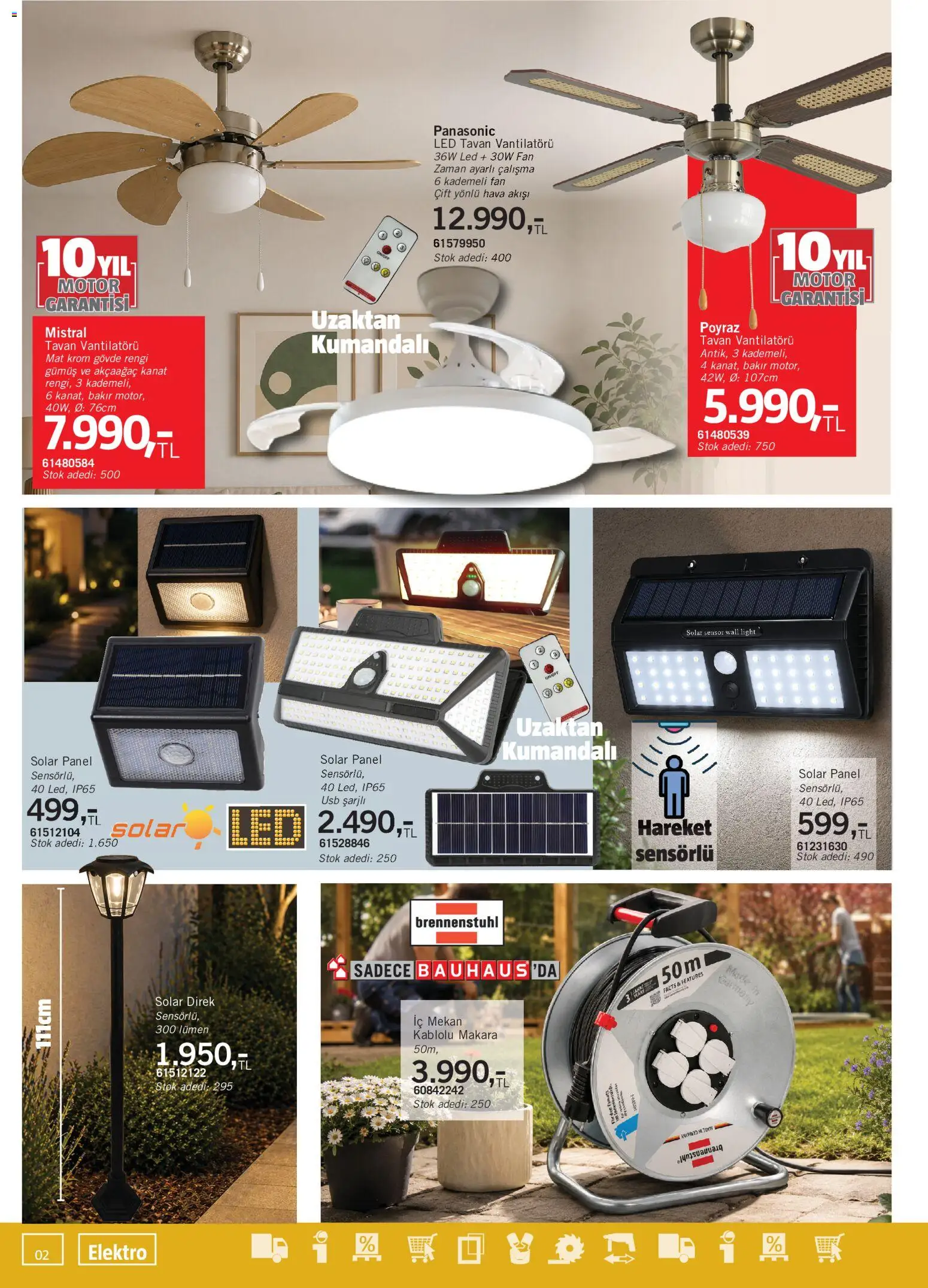 Bauhaus Katalog - 16.05.2026 tarihinden itibaren geçerlidir | Sayfa: 2 | Ürünler: USB, Fan
