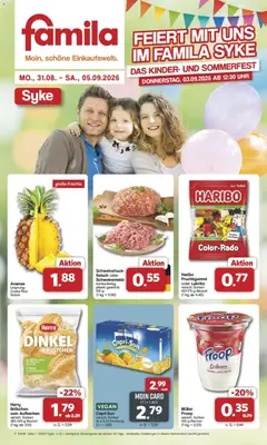 Famila Nordwest Einleger ab 31.08.2026 gültig