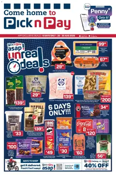 Pick n Pay specials catalogue – valid from 25/08/2026