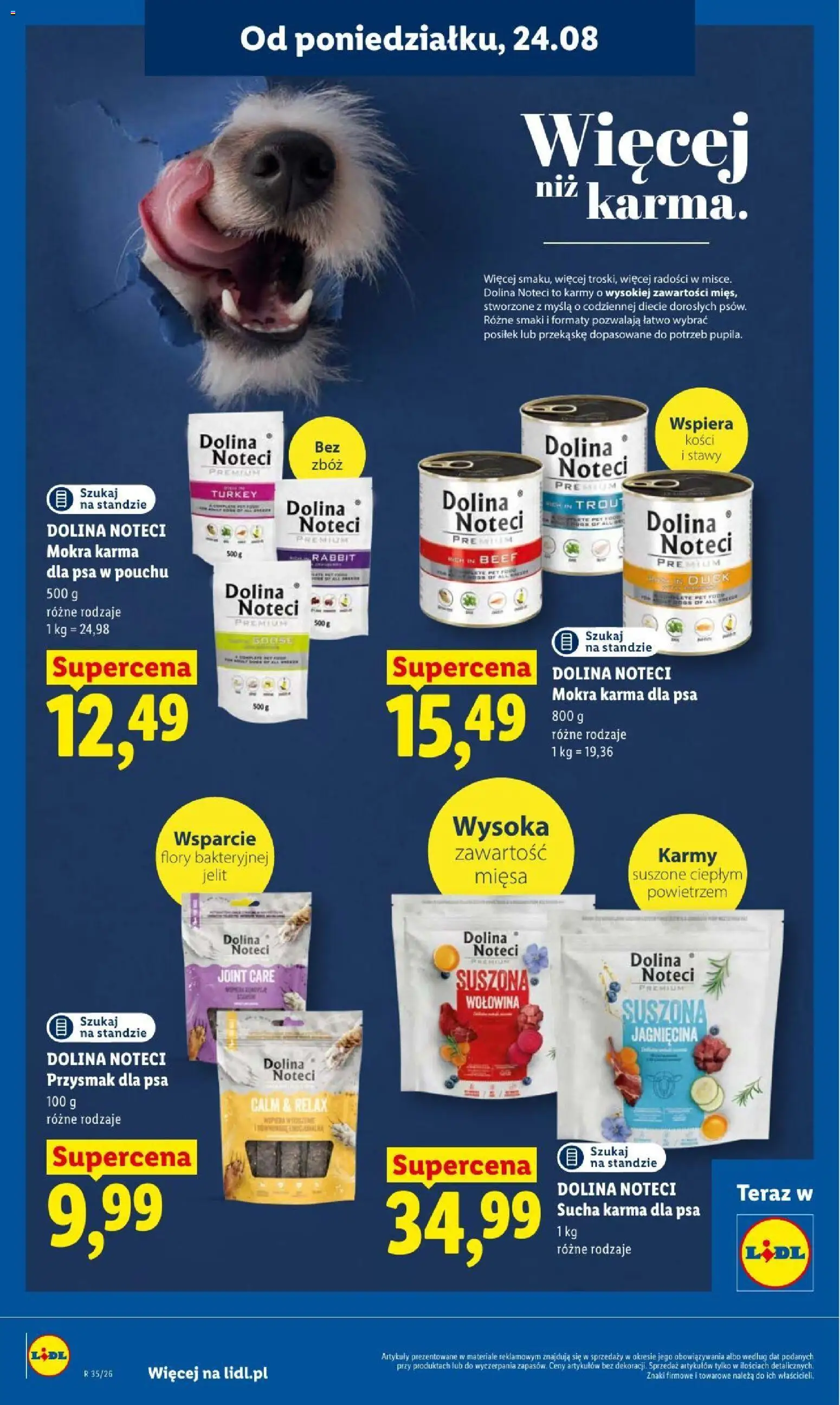 Lidl gazetka od 24.08.2026 | Strona: 94 | Produkty: Jagnięcina, Karma dla psa, Sucha karma dla psa, Wołowina