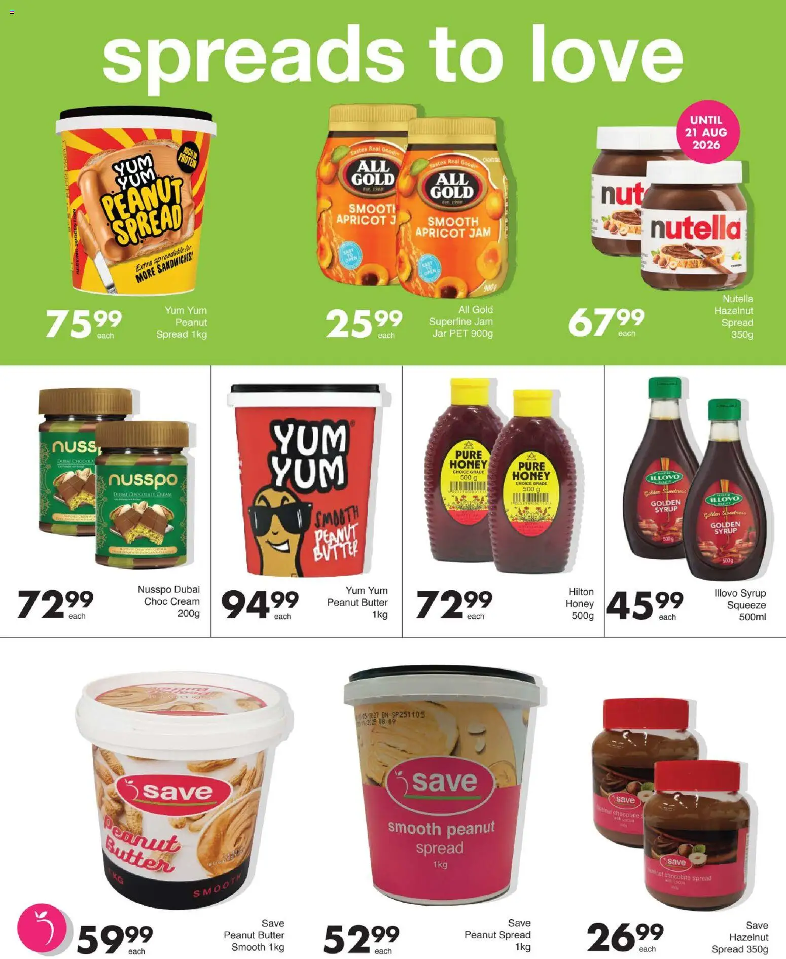 New Save catalogue – valid from 13/08/2026 | Page: 31 | Products: Jam, Spread, Butter, Peanut butter