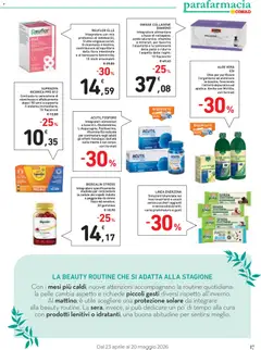Anteprima del volantino ALOE VERA ESI, Utile per purificare l'organismo ed eliminare le tossine, favorendo l'attività depurativa ed epatica. Anche con Mirtillo, vari formati valido a partire dal 23.04.2026 | Pagina: 17