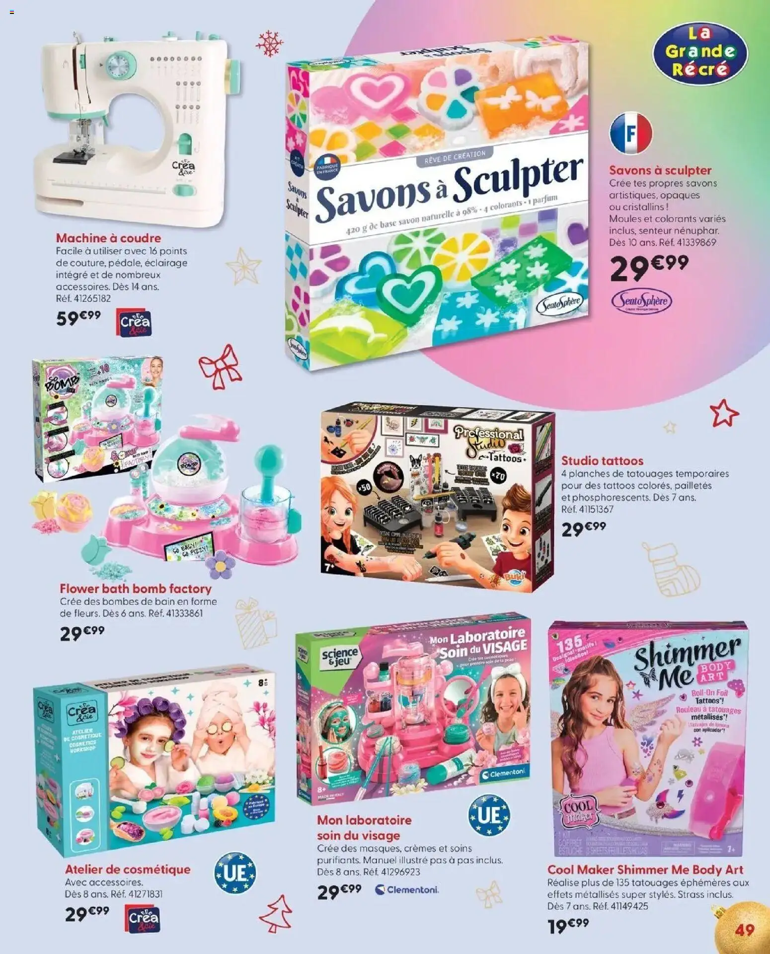 La Grande Récré - LE NOËL DE TOUTES LES PASSIONS à partir du 14/10/2026 - promo en ligne | Page: 49 | Produits: Body, Base, Savon, Éclairage