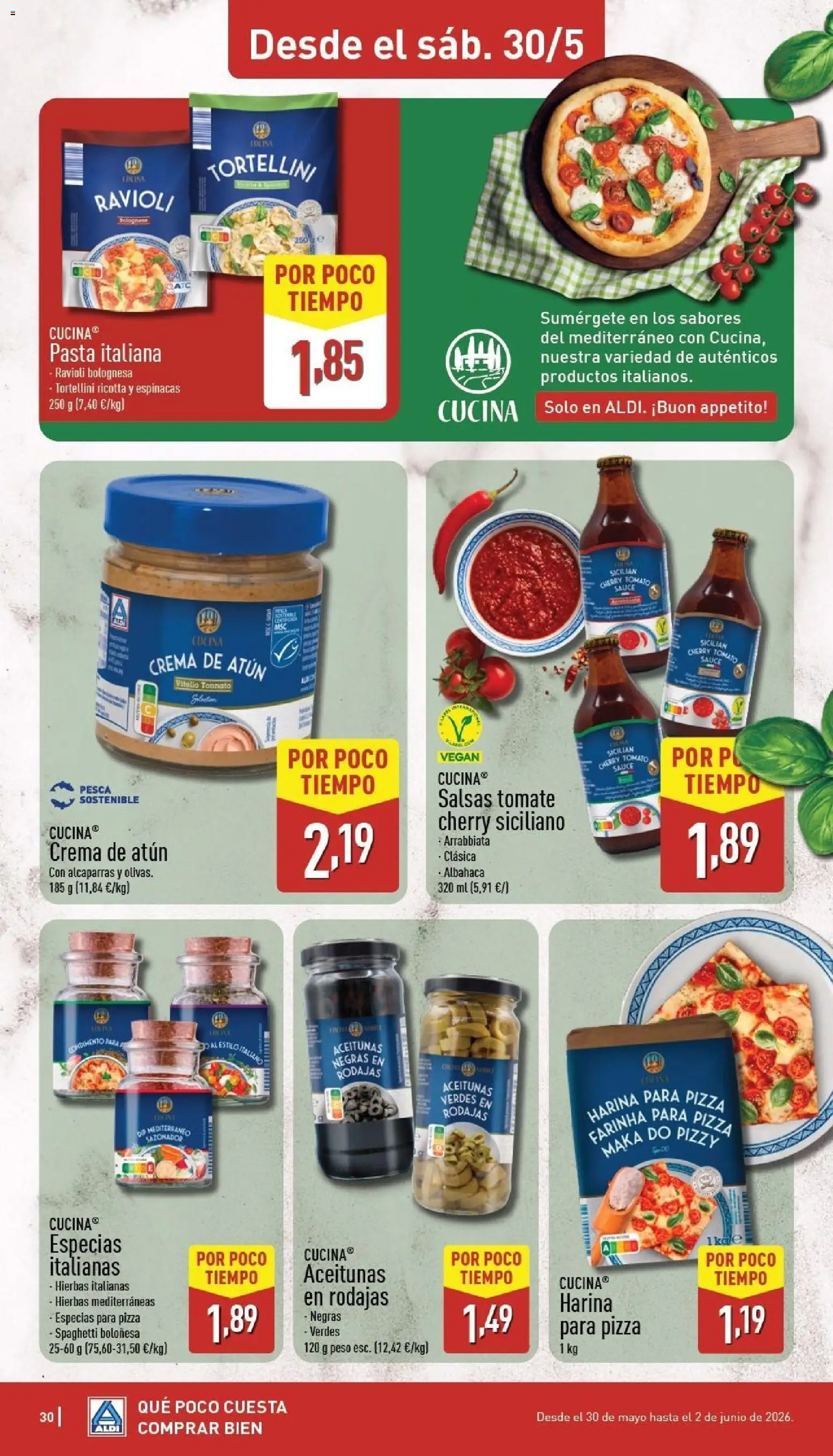 Aldi folleto Canarias │ válido desde el 25.05.2026 | Página: 30 | Productos: Πορσελάνη, Pasta, Crema, Sazonador