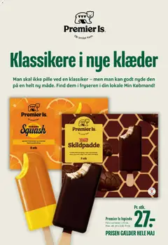 Min Købmand - Tilbudsavis uge 19 gyldig fra 01.05.2026 | Side: 13 | Produkter: Chokolade, Squash, Flødeis, Is
